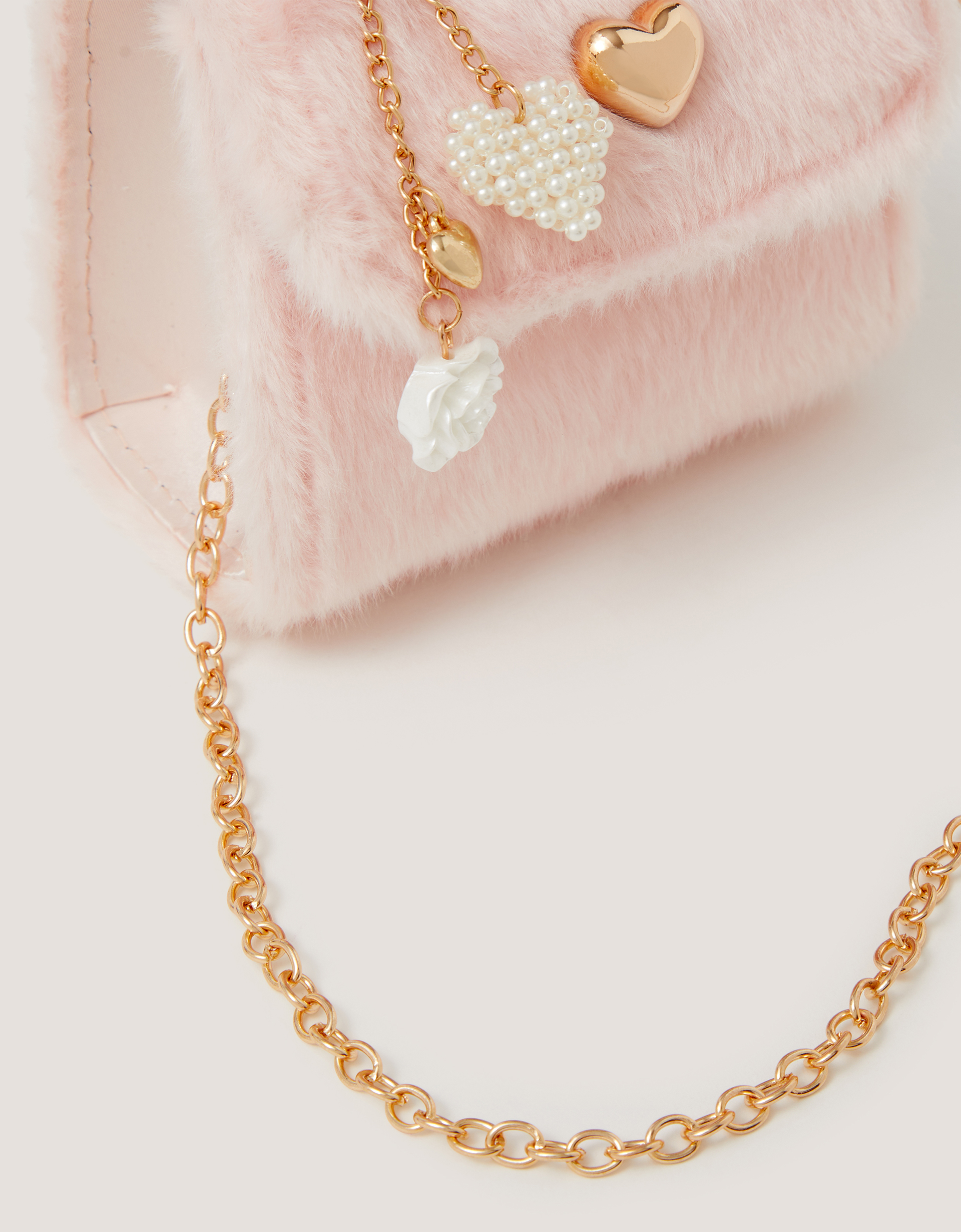 Monsoon Fluffy Pearl Charm Bag, view 3