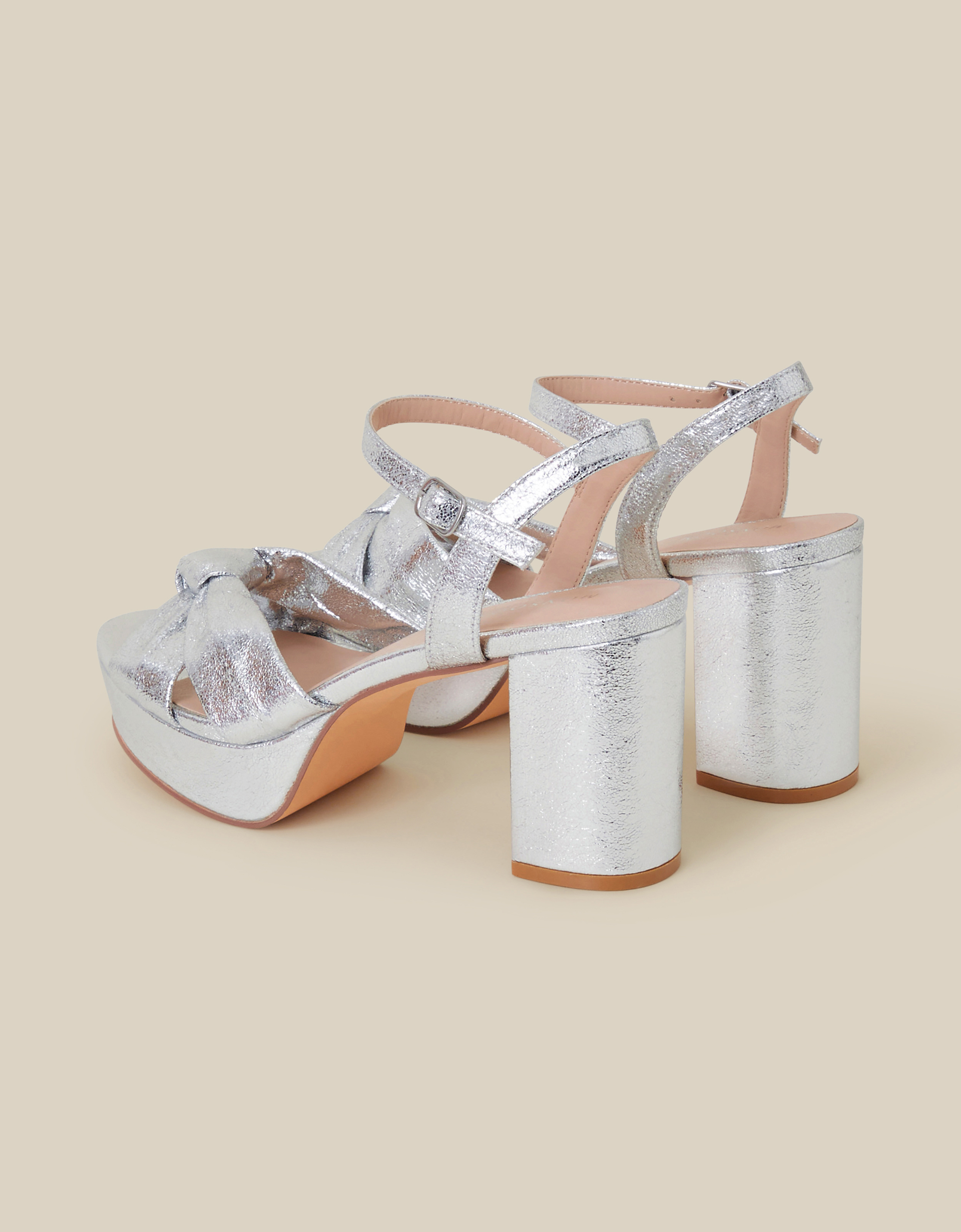 Monsoon Twist Knot Platform Heels, view 4
