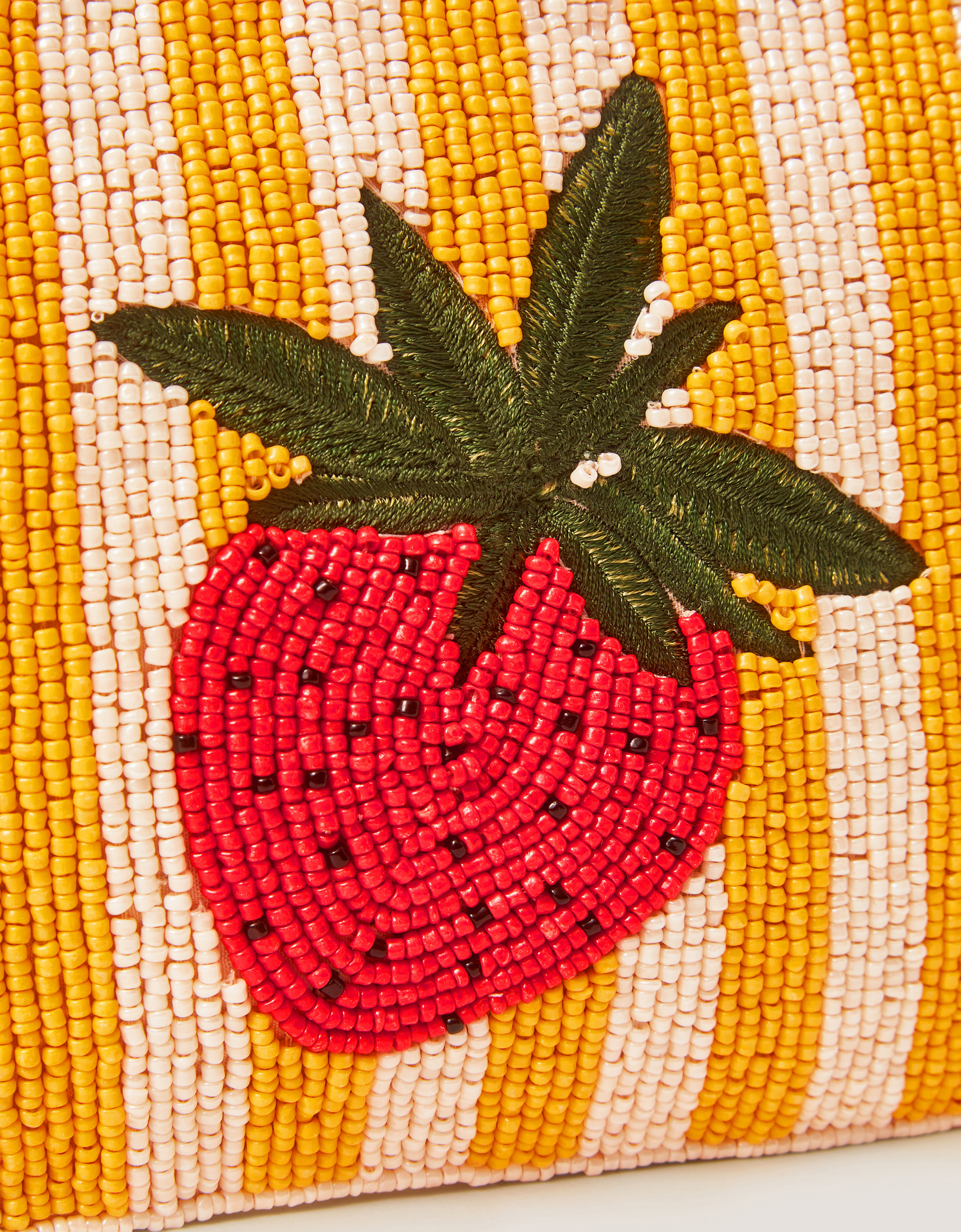 Monsoon Strawberry Beaded Pouch, view 3