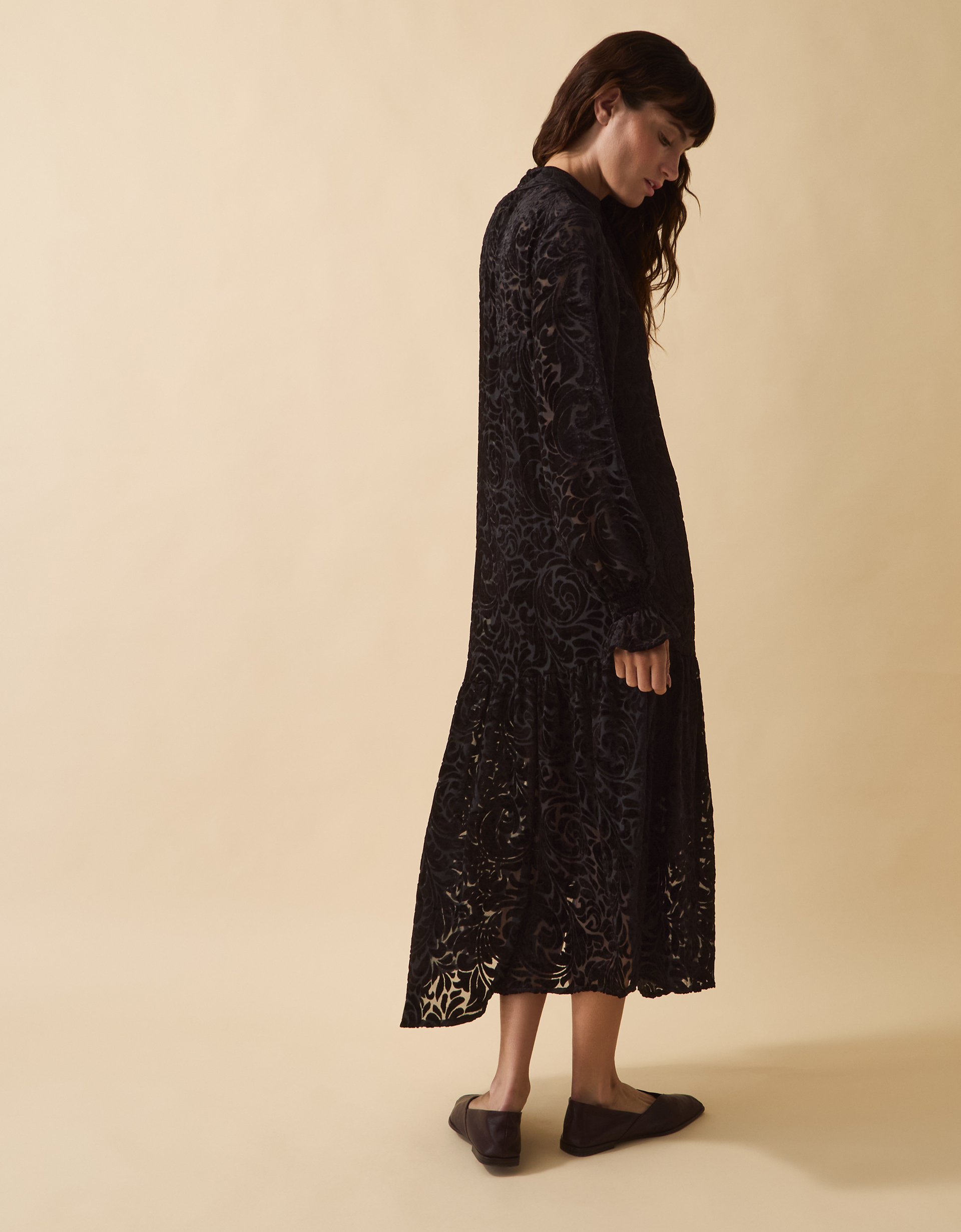 Monsoon Clemence Gigi Velvet Burnout Maxi Dress, view 2