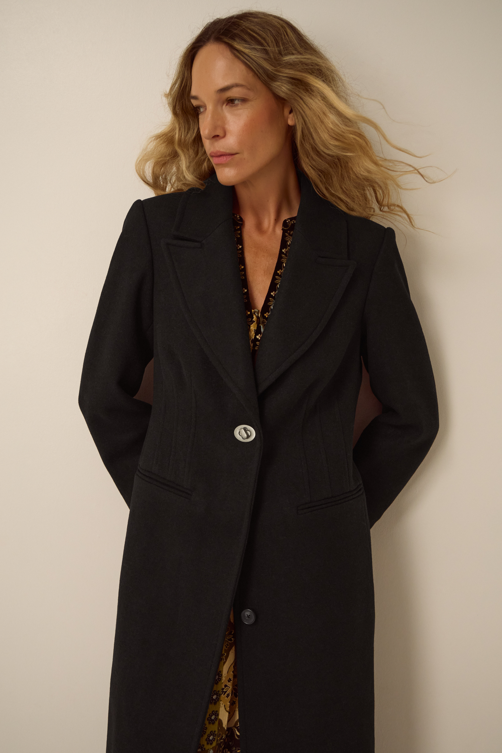 Monsoon Celia Wool Blend Coat, view 4