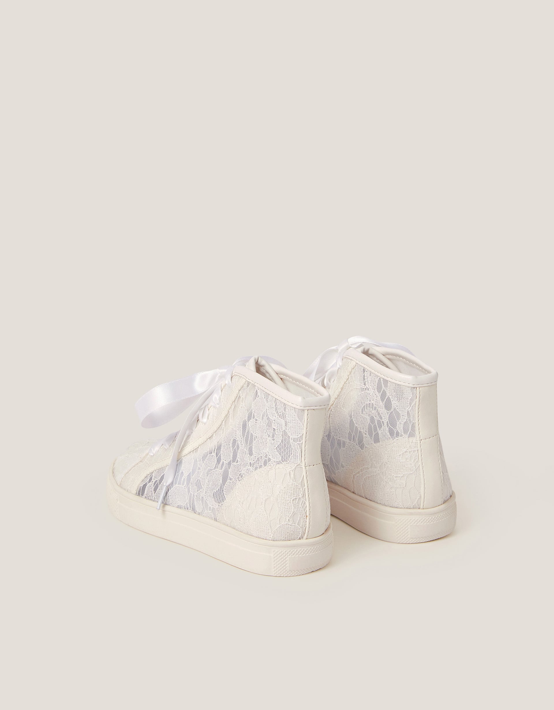 Monsoon Lace High-Top Trainers, view 3