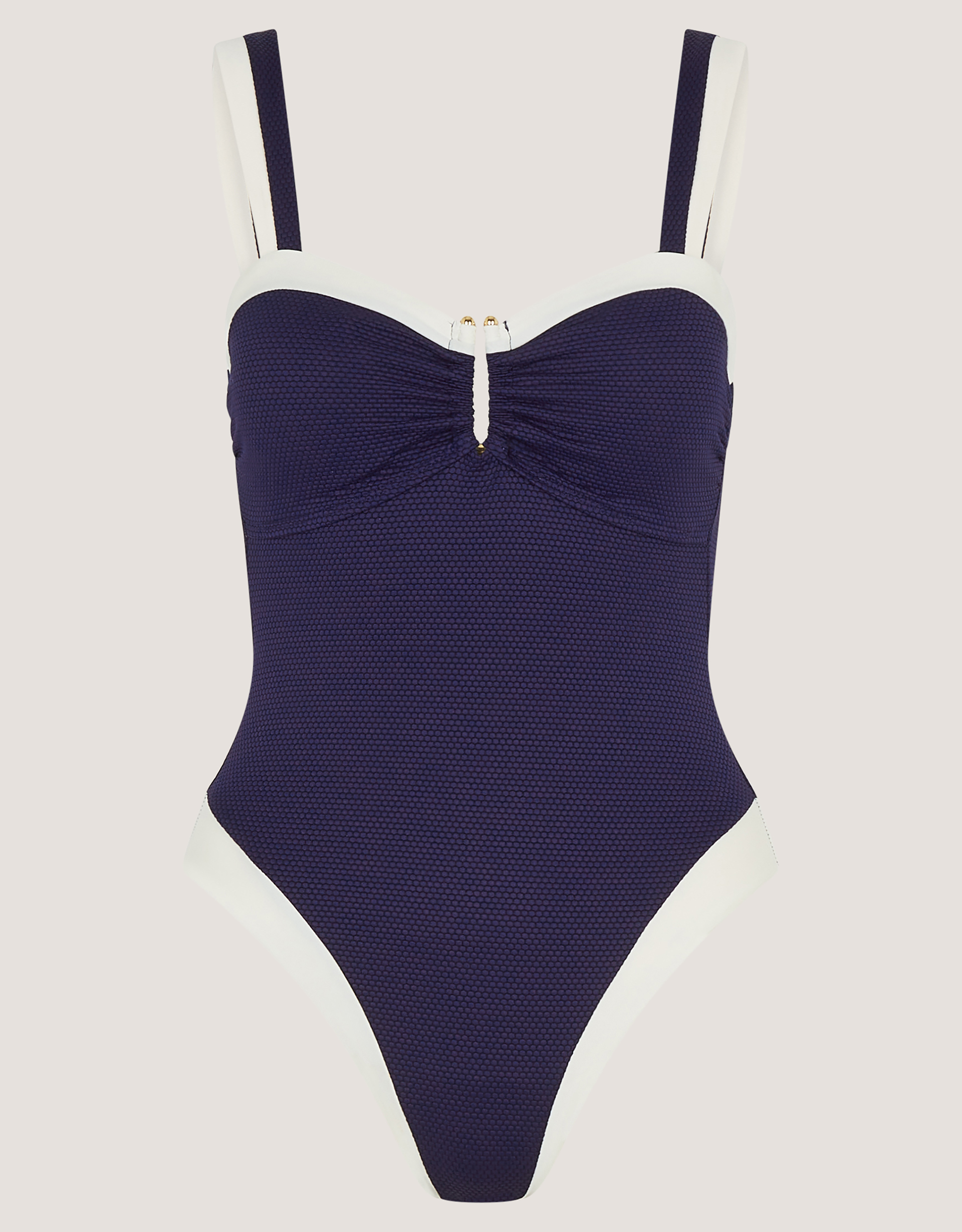 Monsoon Sabrina Two Tone Swimsuit in Blue, view 5