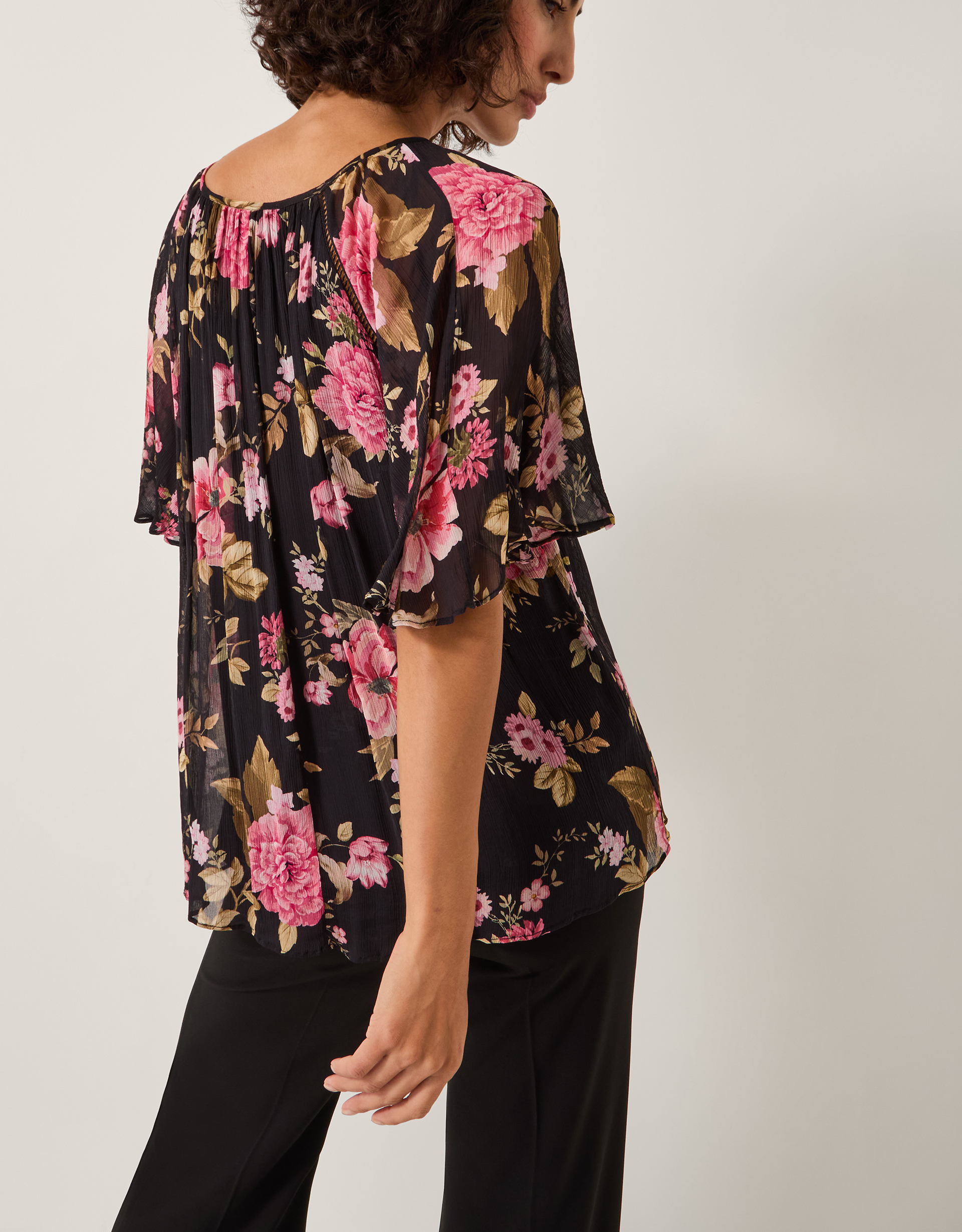 Monsoon Mariel Floral Print Blouse, view 3