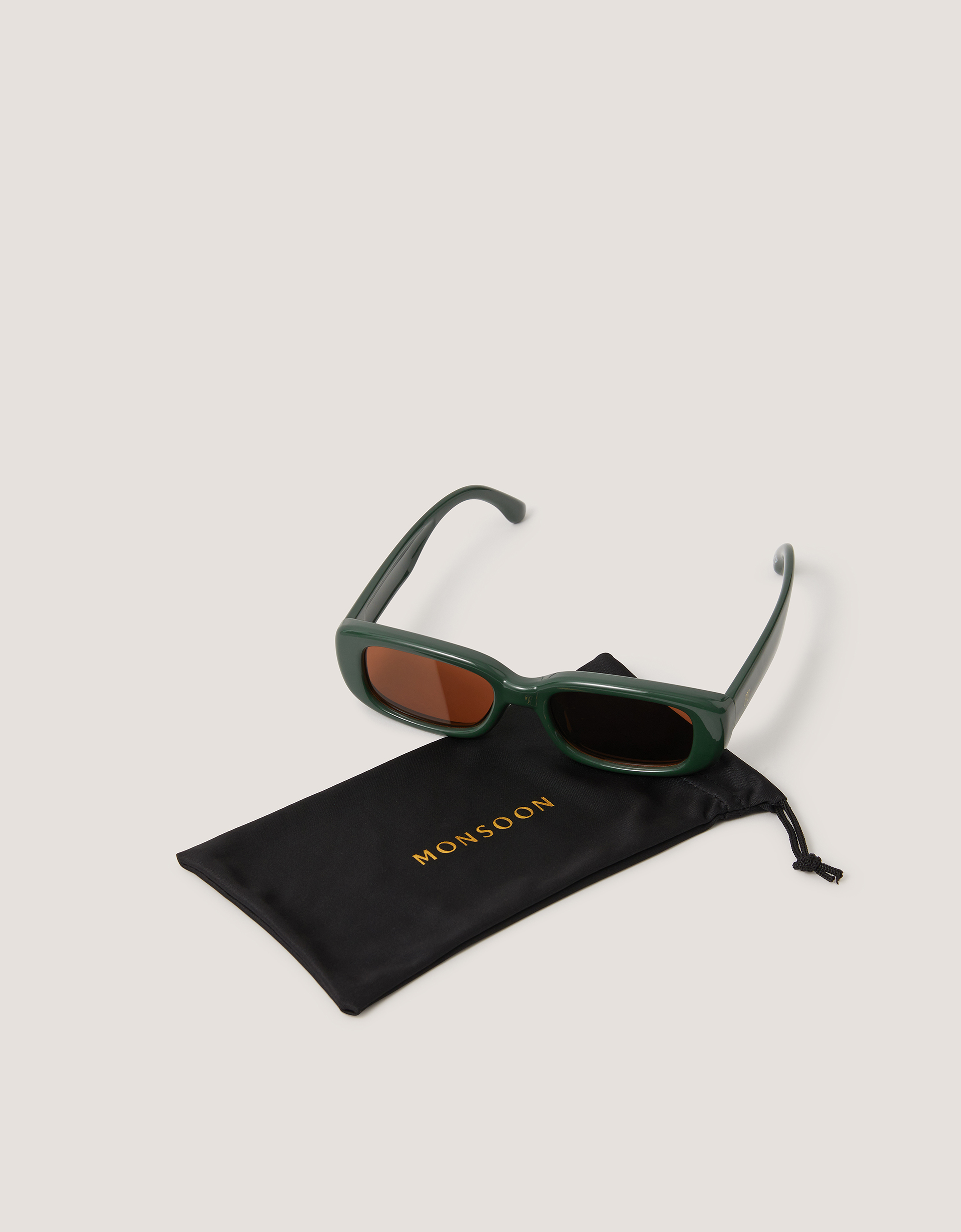 Monsoon Bubble Rectangle Sunglasses, view 3