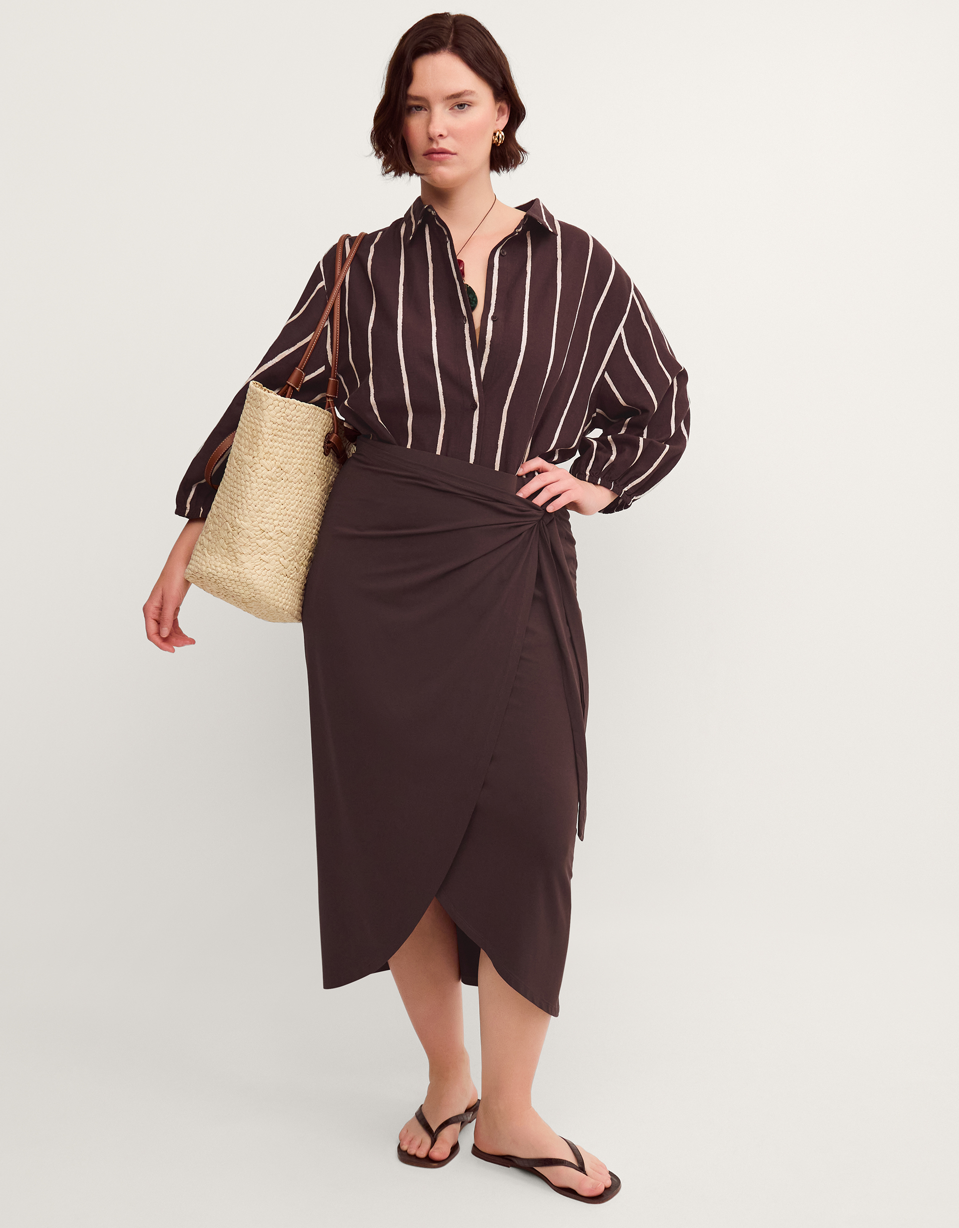 Monsoon Callie Thorpe x Monsoon Jersey Sarong Skirt