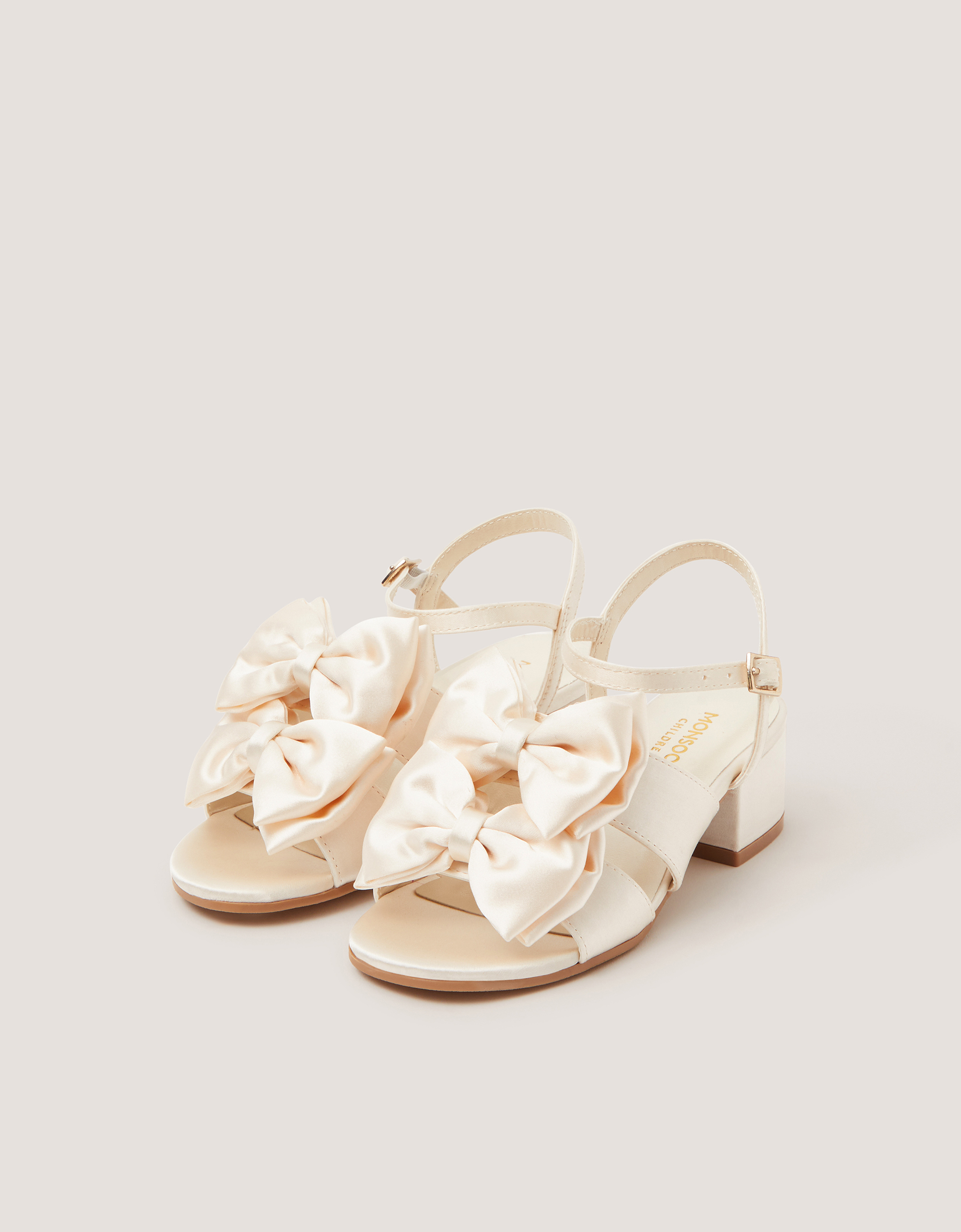 Monsoon Double Bow Heeled Sandals