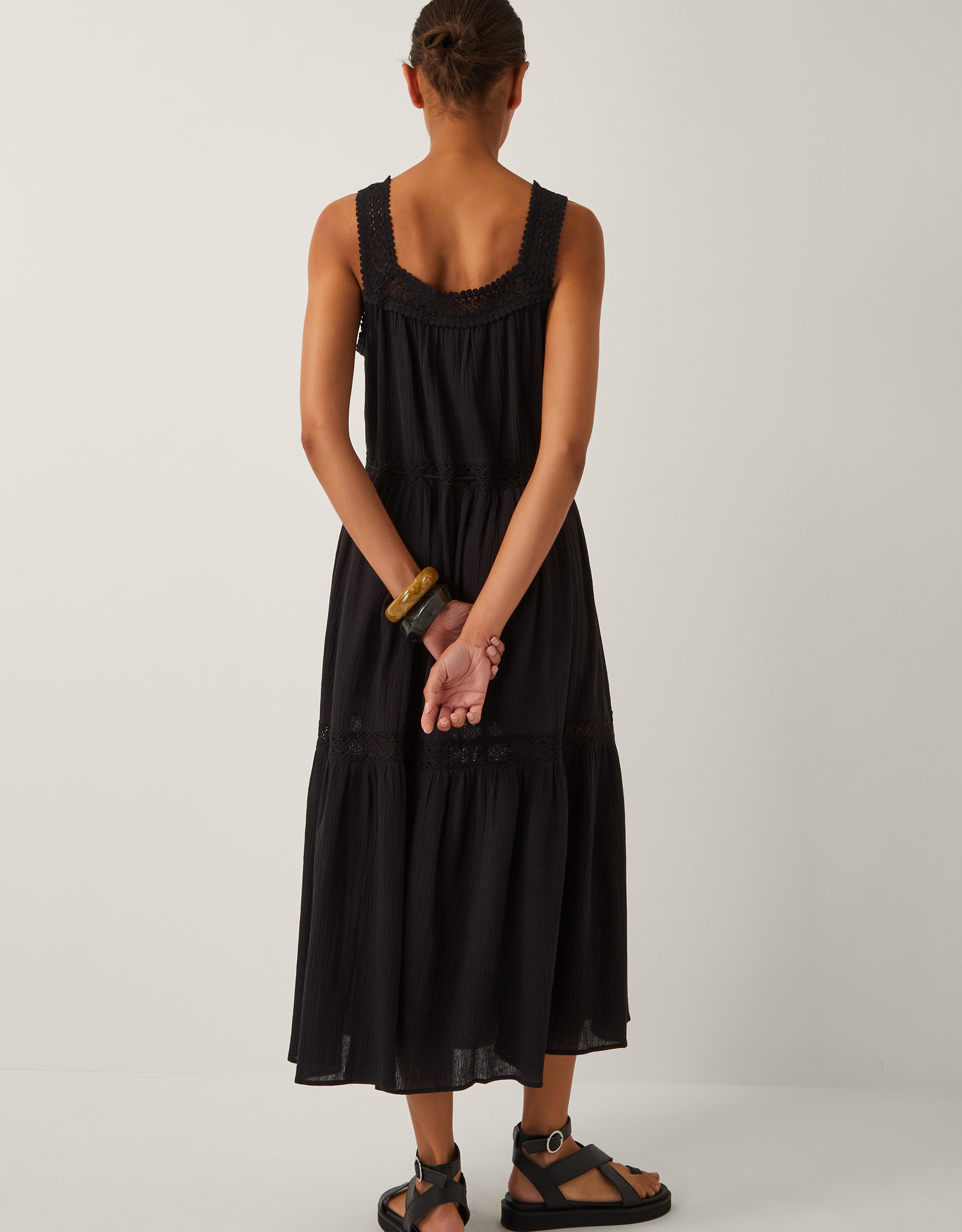 Monsoon Maddi Sleeveless Embroidered Midi Dress, view 3