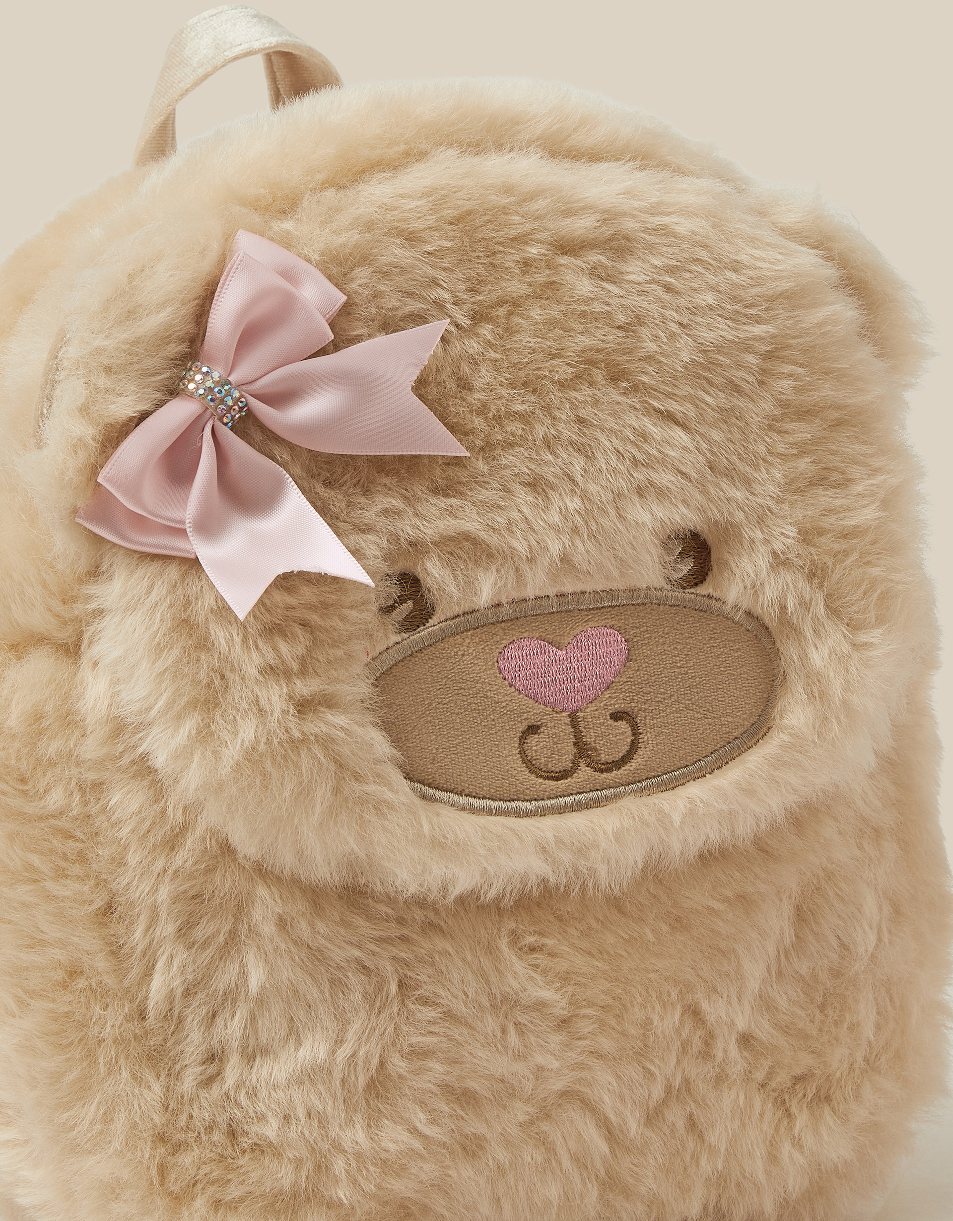 Monsoon Fluffy Teddy Backpack, view 3
