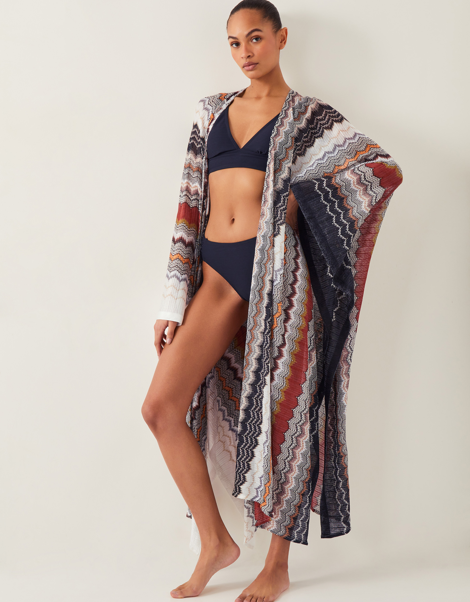 Monsoon Kina Ruched-Side Bikini Bottom, view 5