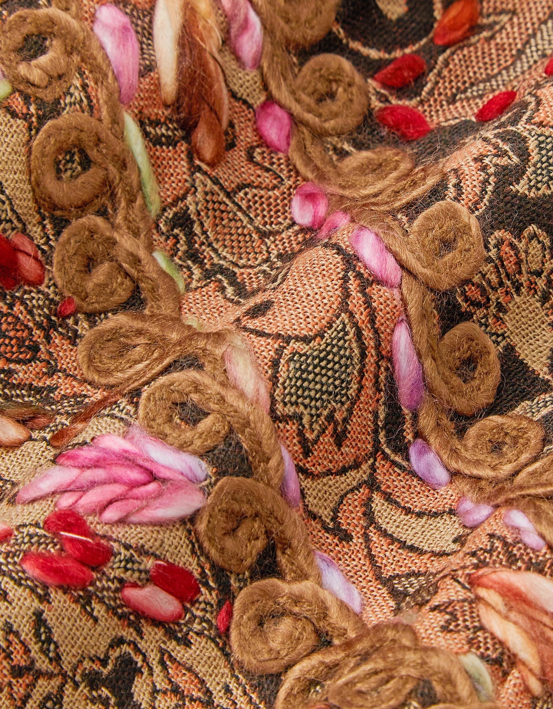 Monsoon Ingrid Embroidered Paisley Print Scarf, view 2