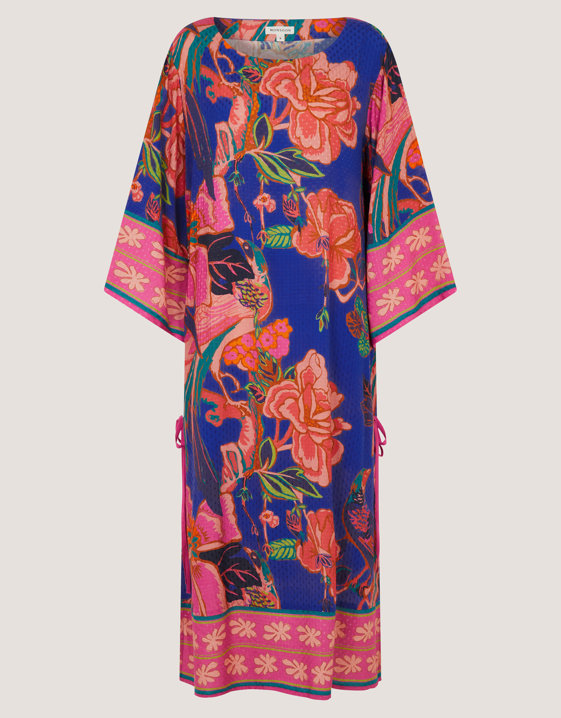 Monsoon Carmen Floral Print Midi Kaftan, view 5