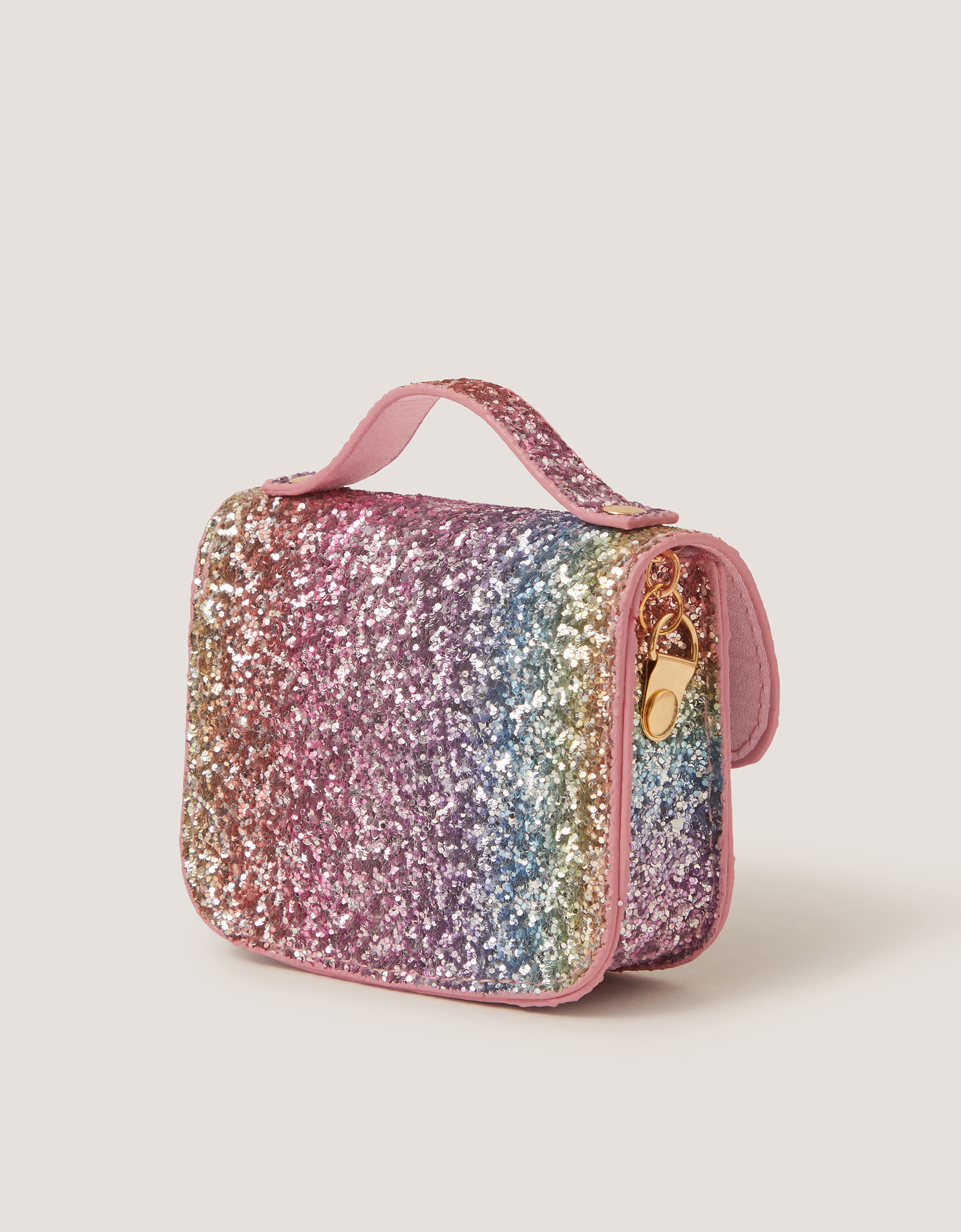 Monsoon Mini Rainbow Glitter Bag, view 2