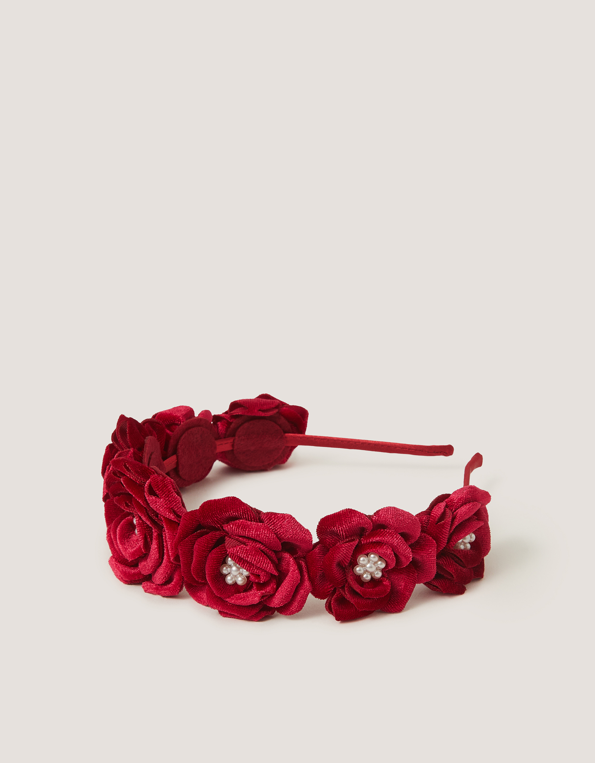 Monsoon Velvet Rose Pearl Headband