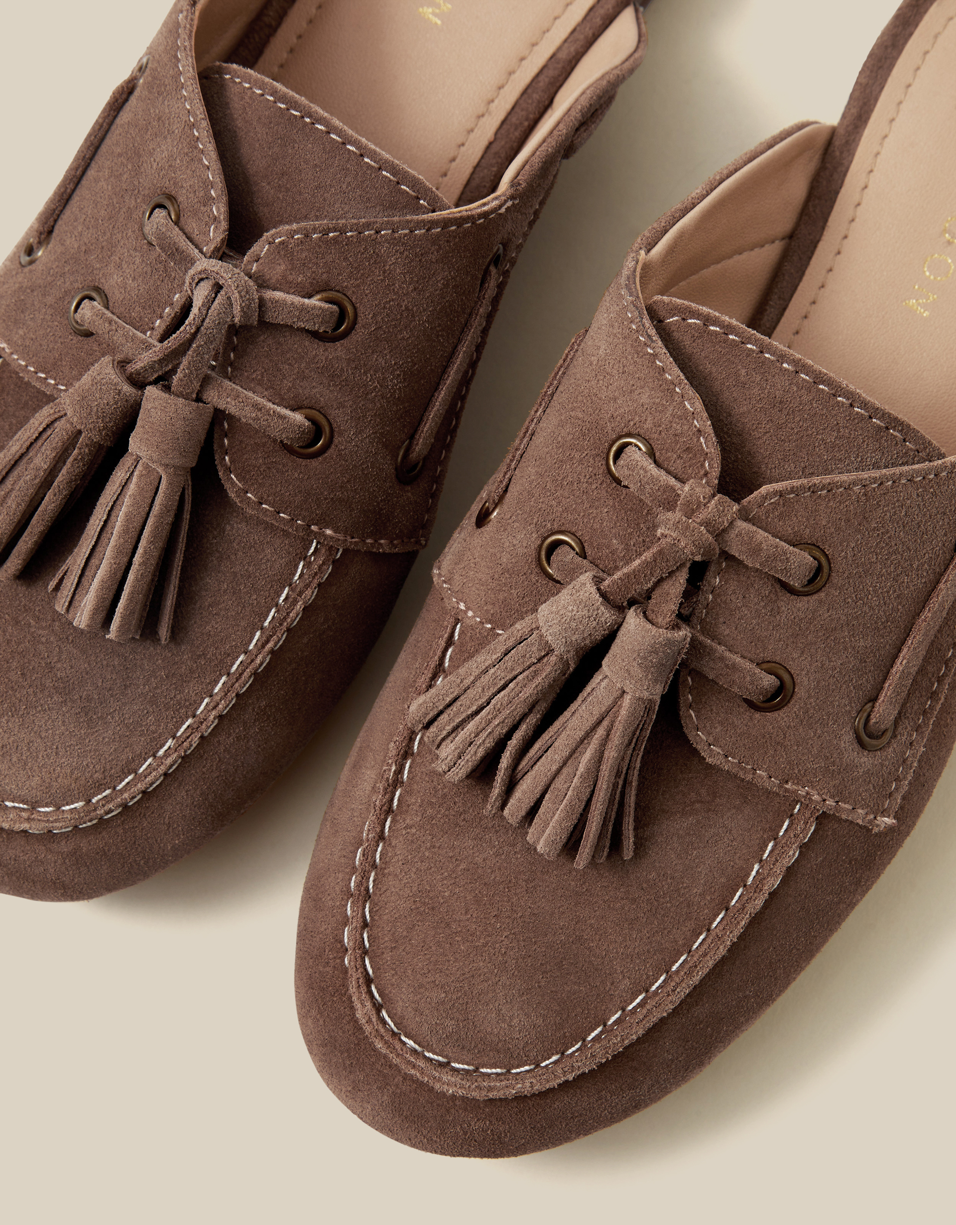 Monsoon Iris Suede Slip on Loafers, view 3