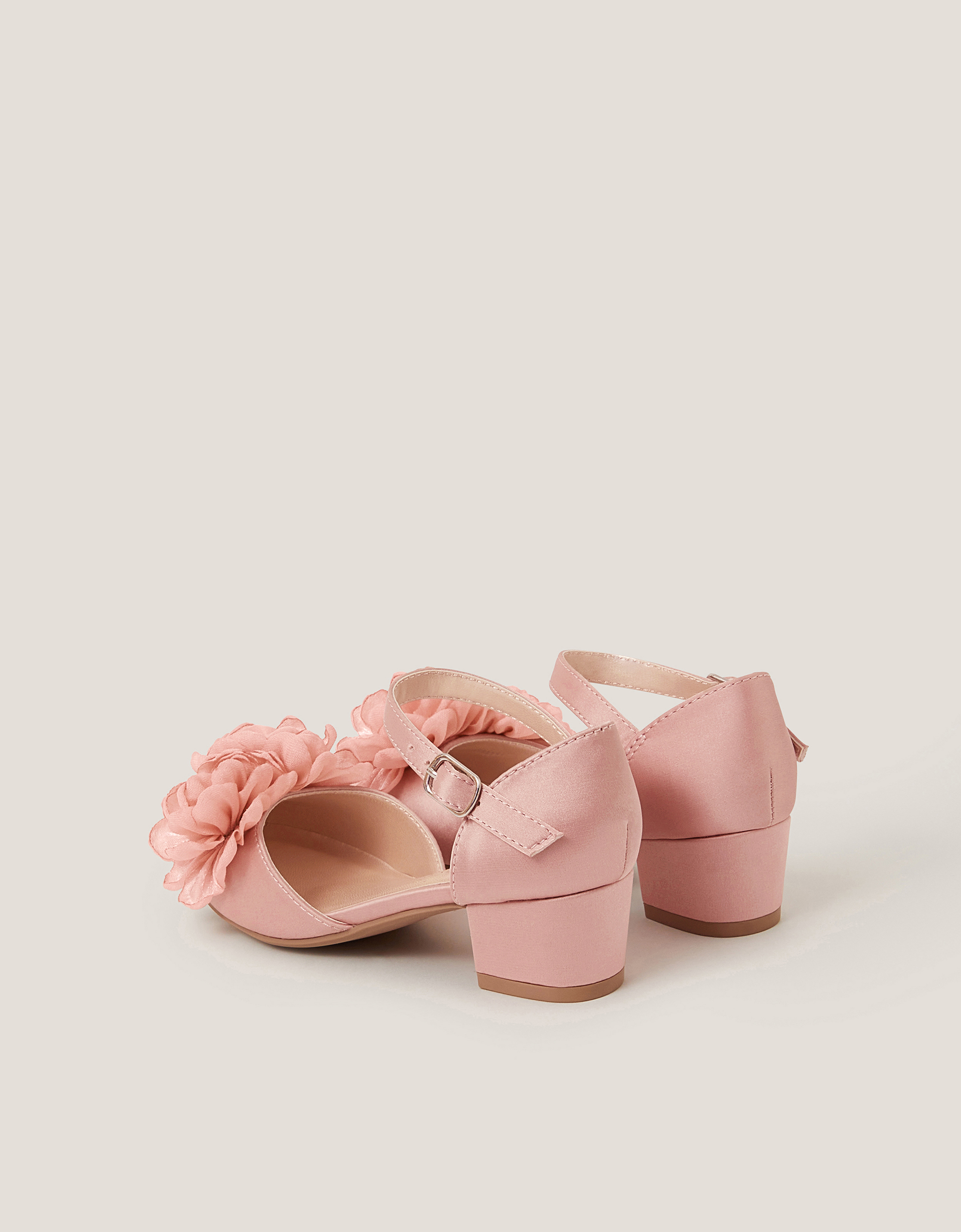 Monsoon Corsage Satin Two-Part Heels, view 3