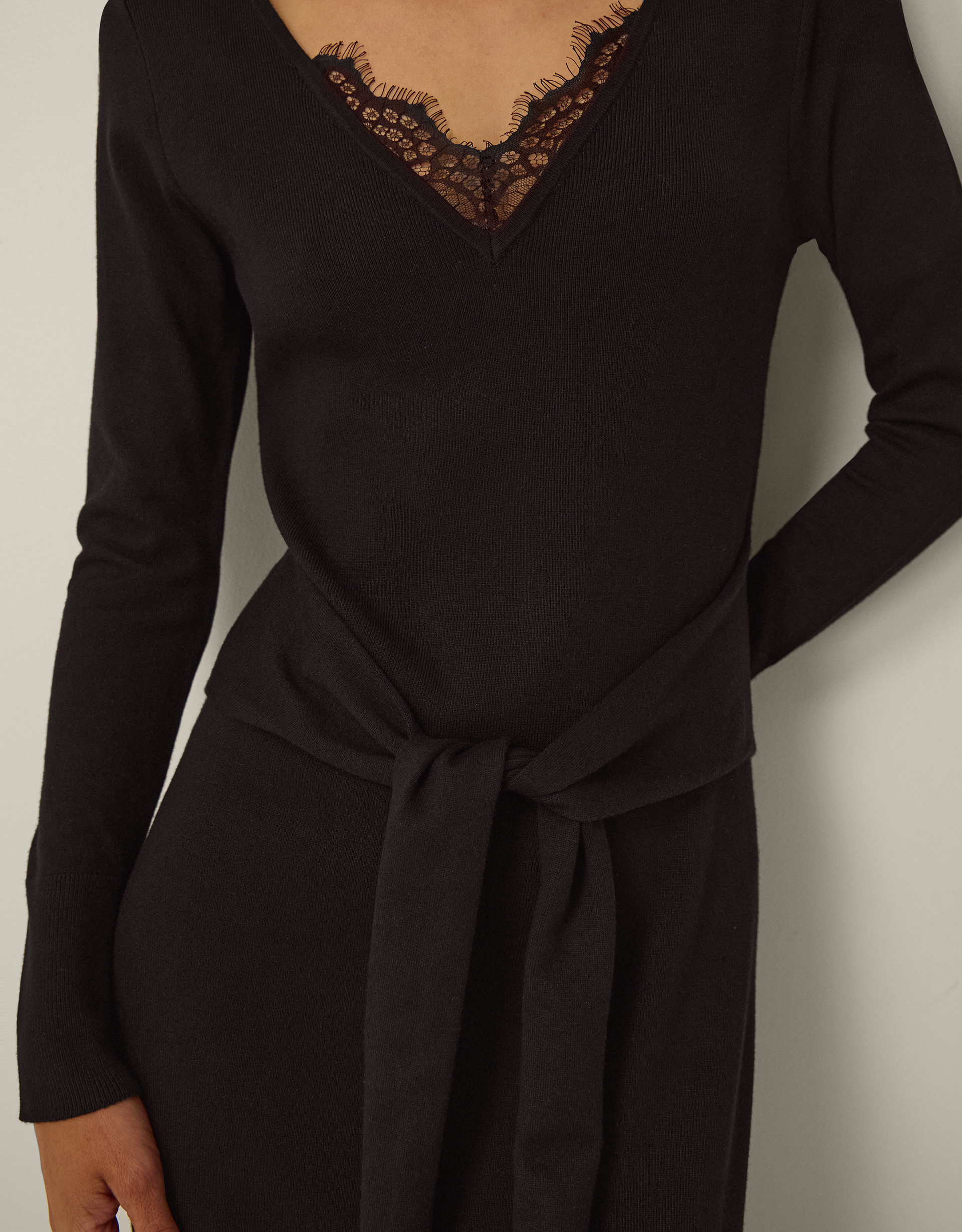 Monsoon Lulu Lace Knitted Midi Dress, view 2
