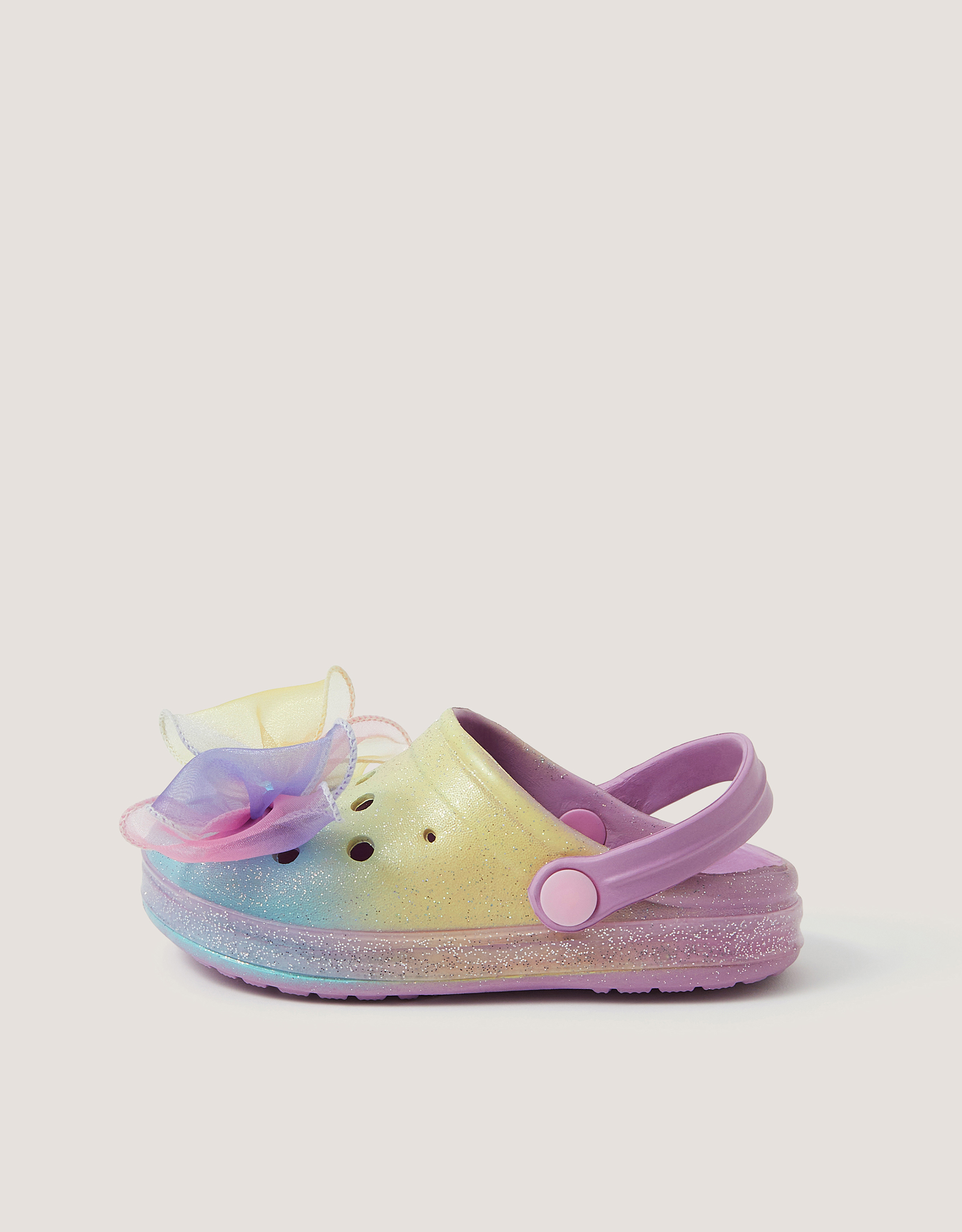 Monsoon Bow Glitter Ombré Clogs, view 2