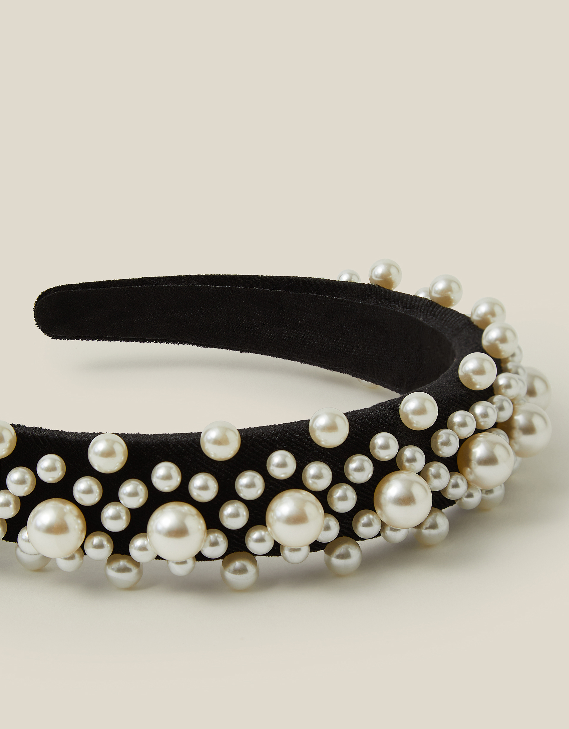 Monsoon Pearl Padded Headband, view 2
