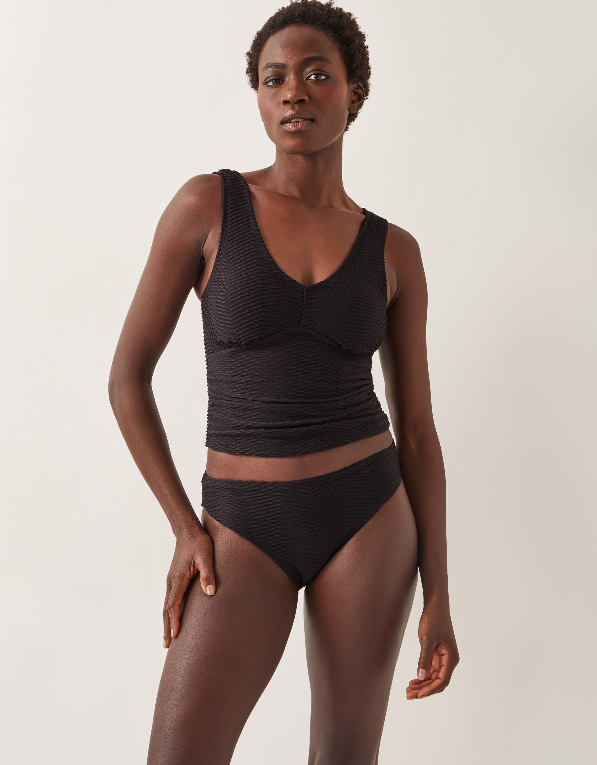 Monsoon Alicia Rib Bikini Bottoms, view 2