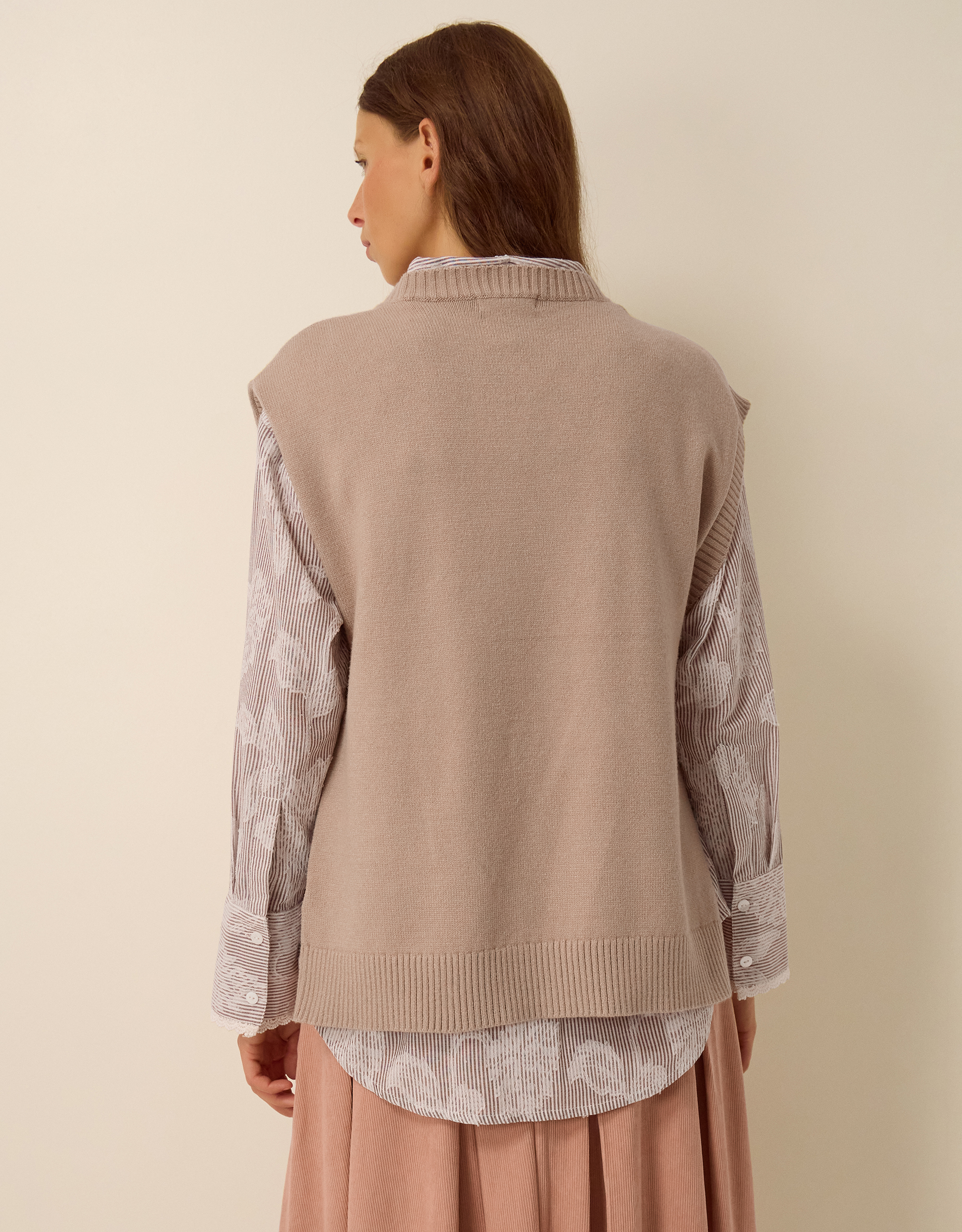 Monsoon Ariana Argyle Knitted Vest, view 4