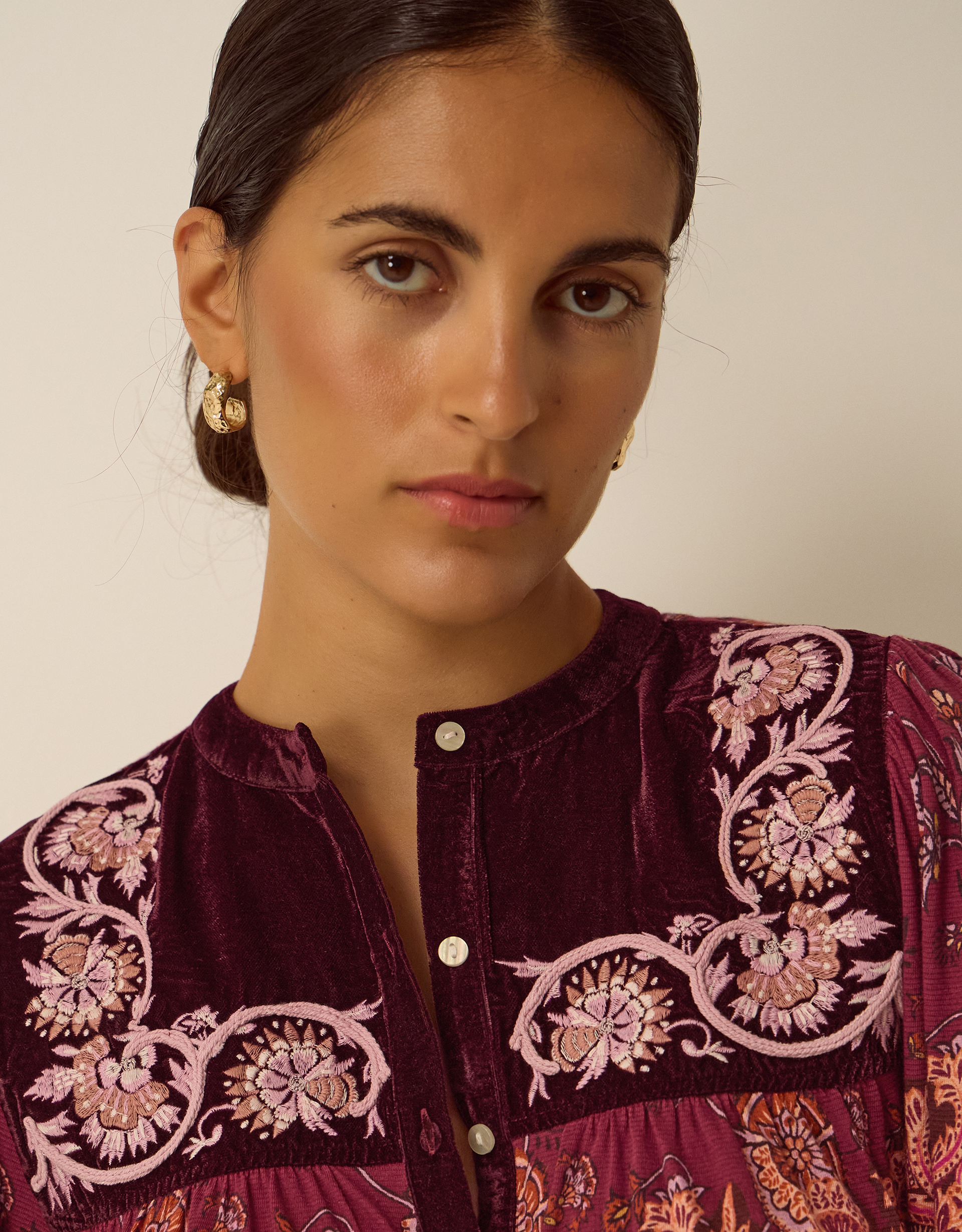 Monsoon Hunter Floral Print Jersey Shirt, view 2