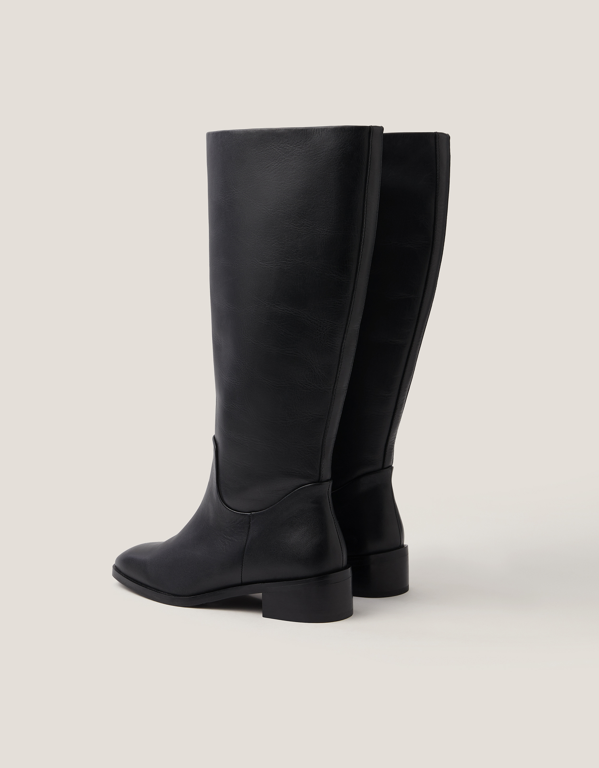 Monsoon Meg Leather Knee-High Boots, view 3