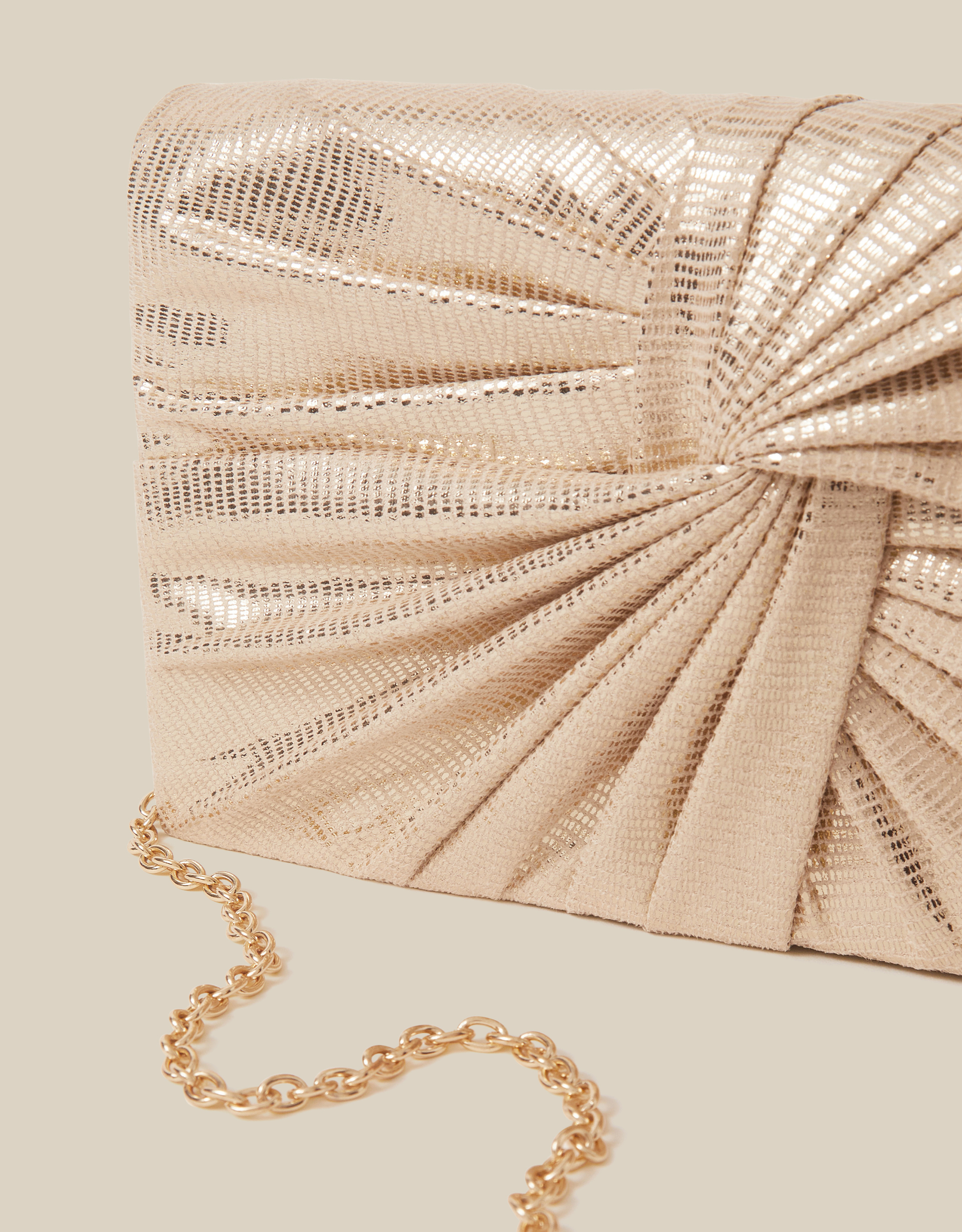 Monsoon Fergie Twist Knot Clutch Bag, view 3