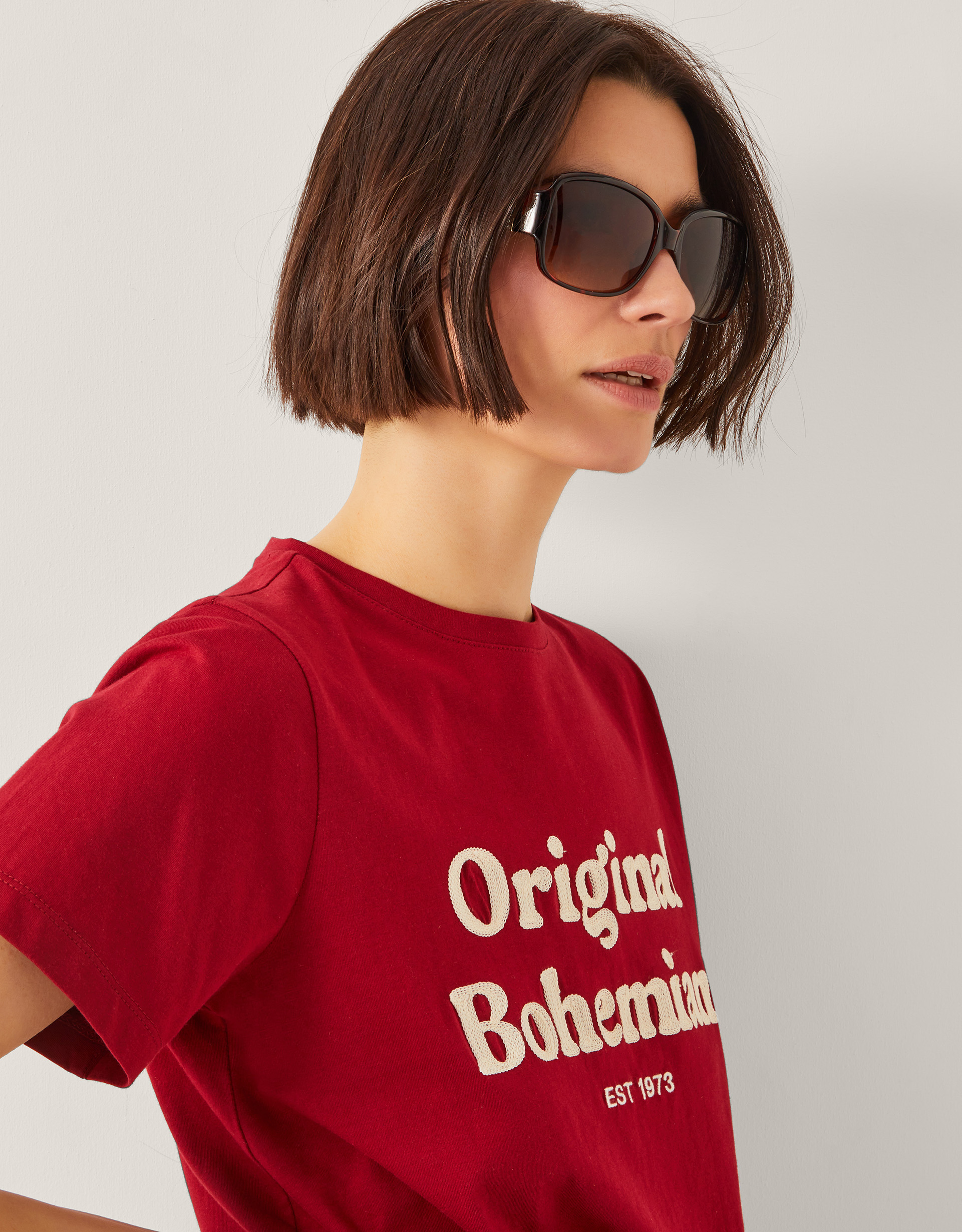 Monsoon Diamante Tort Sunglasses, view 4