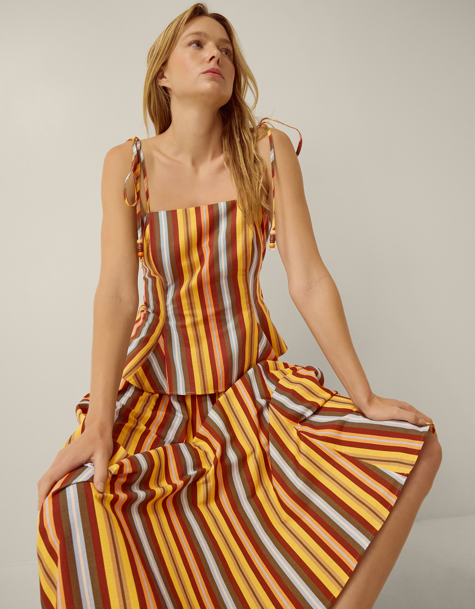 Monsoon Sydney Stripe Cami Top, view 5