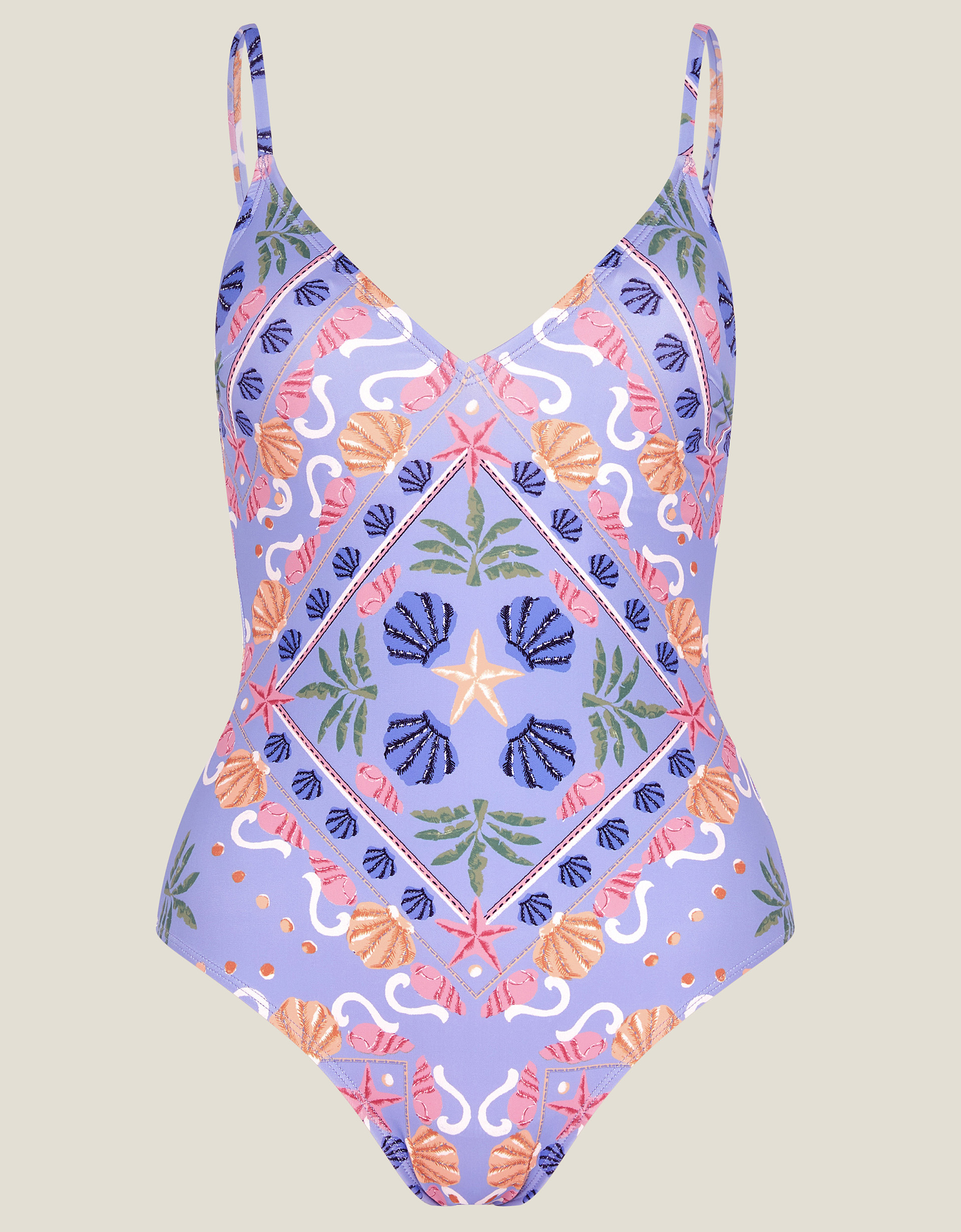 Monsoon Mabel Shell Print Swimsuit