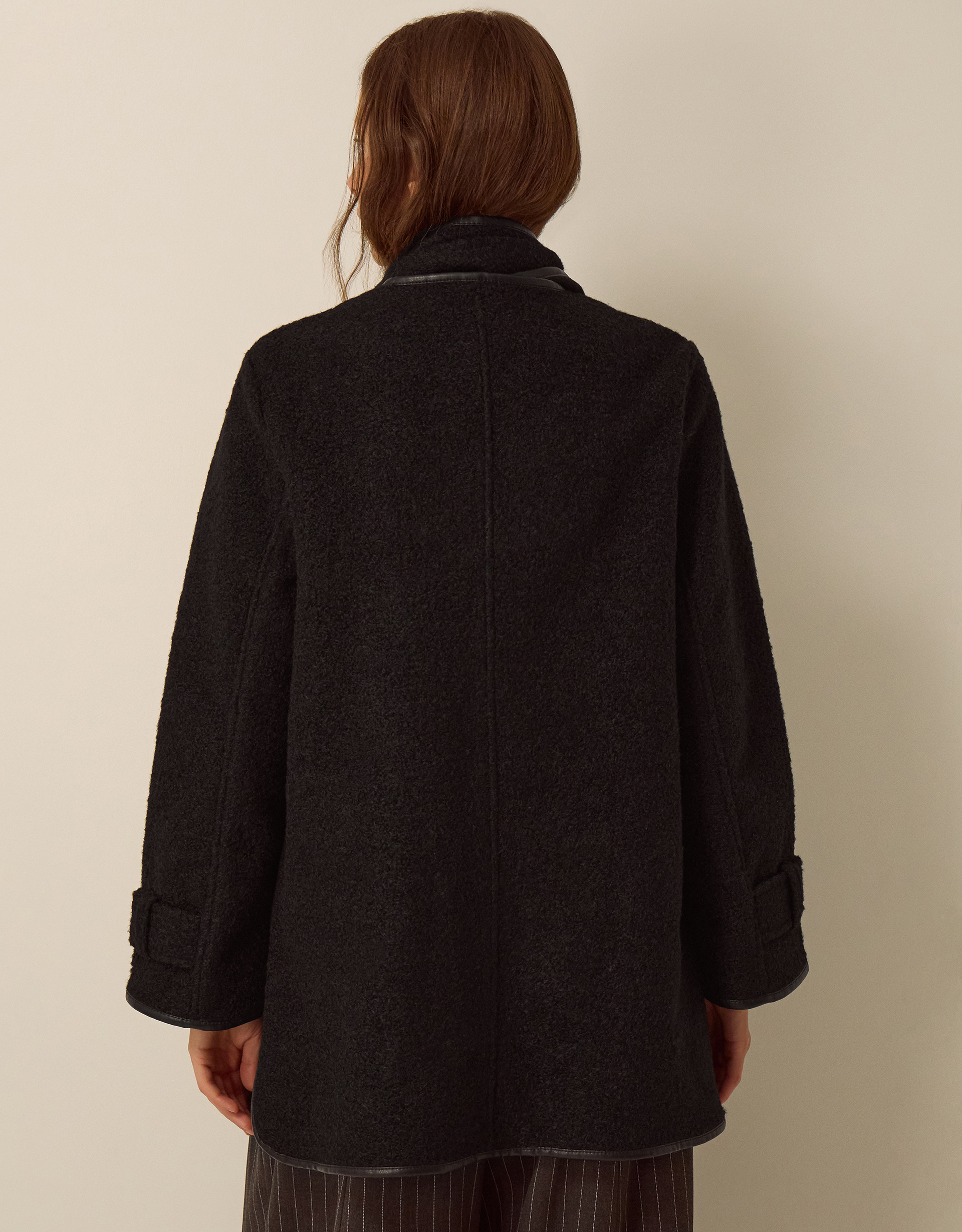 Monsoon Mae Bouclé Coat & Scarf, view 4