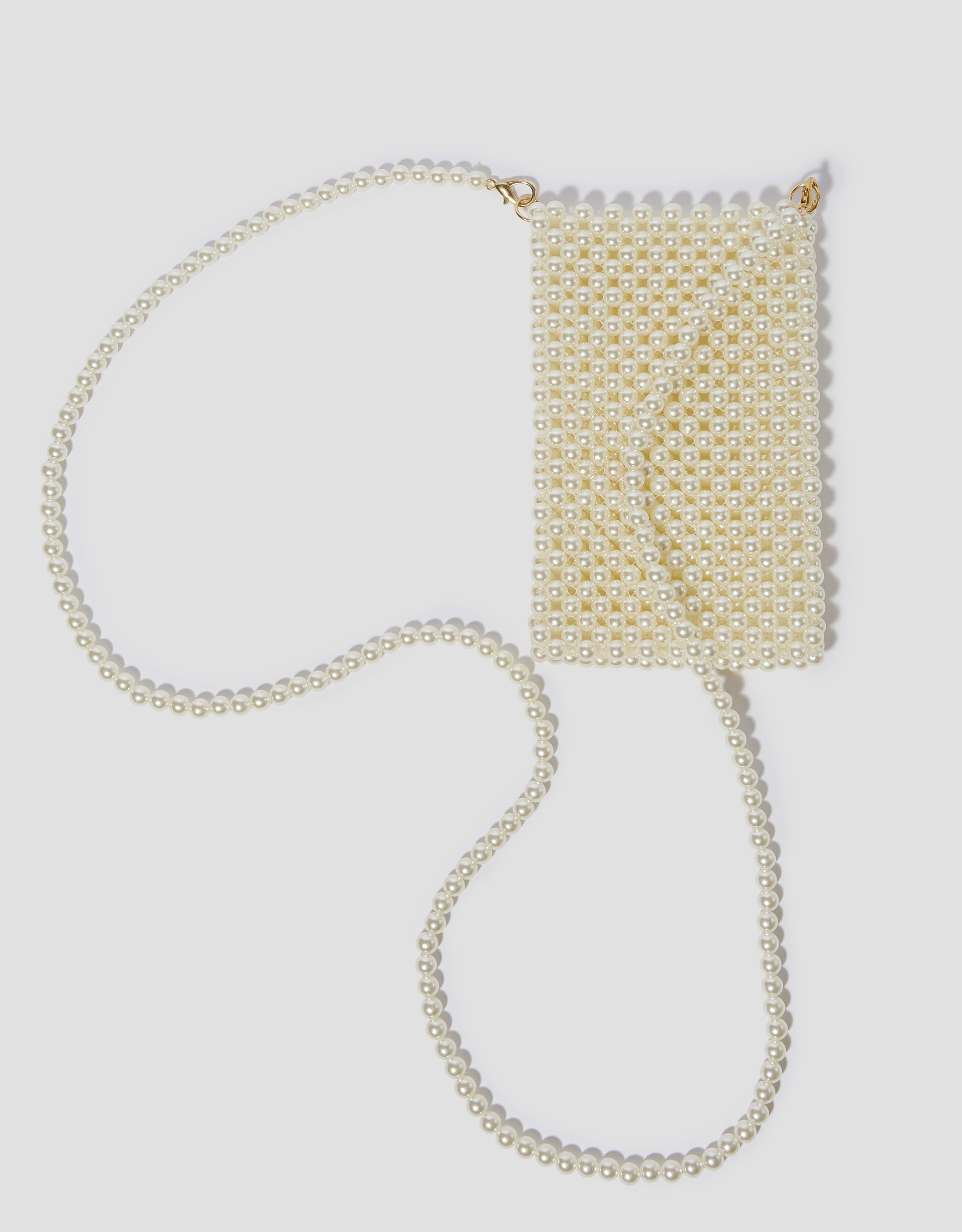 Embellished Pearl Phone Bag