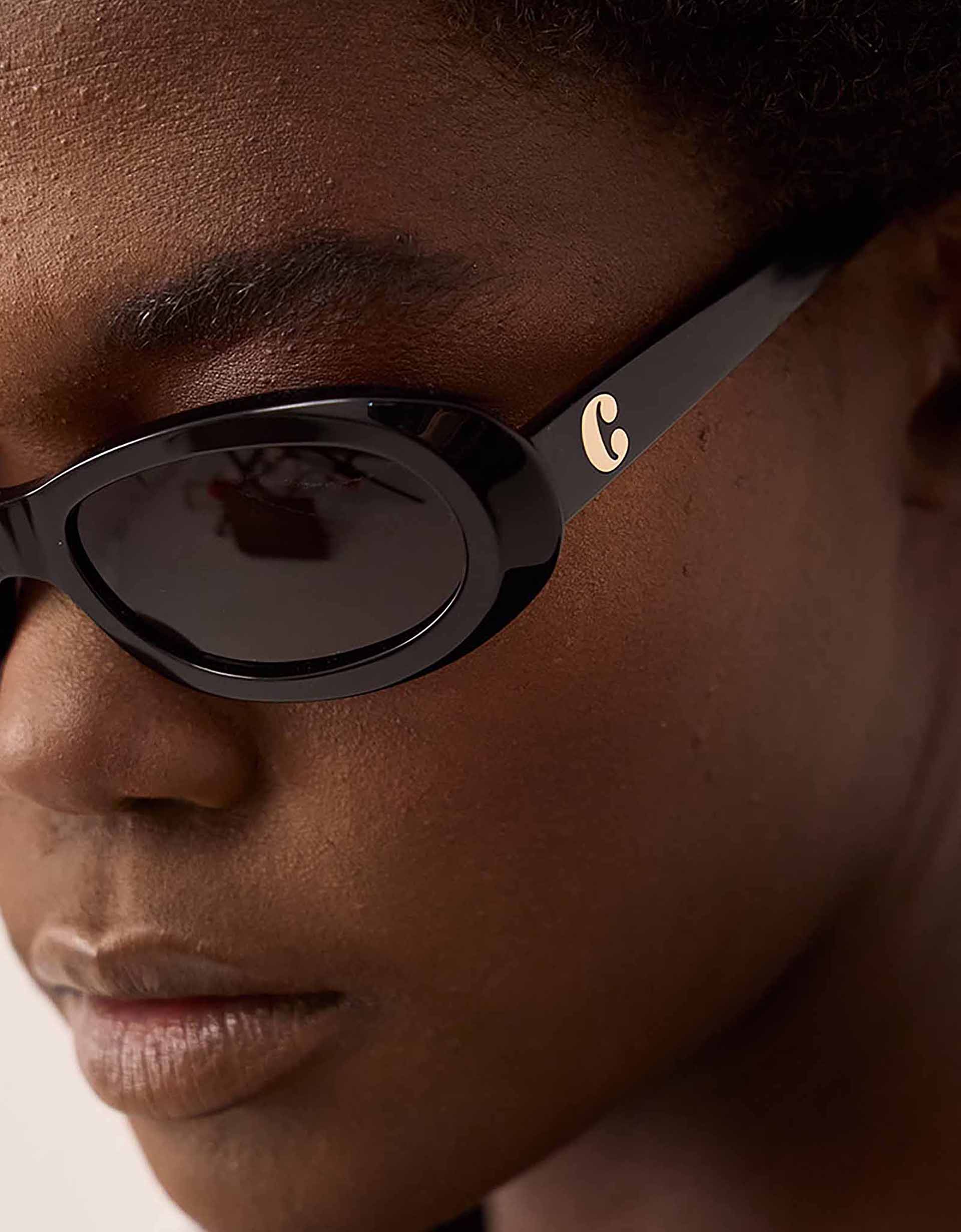 Monsoon Corlin Eyewear Louis Oval Sunglasses, view 3