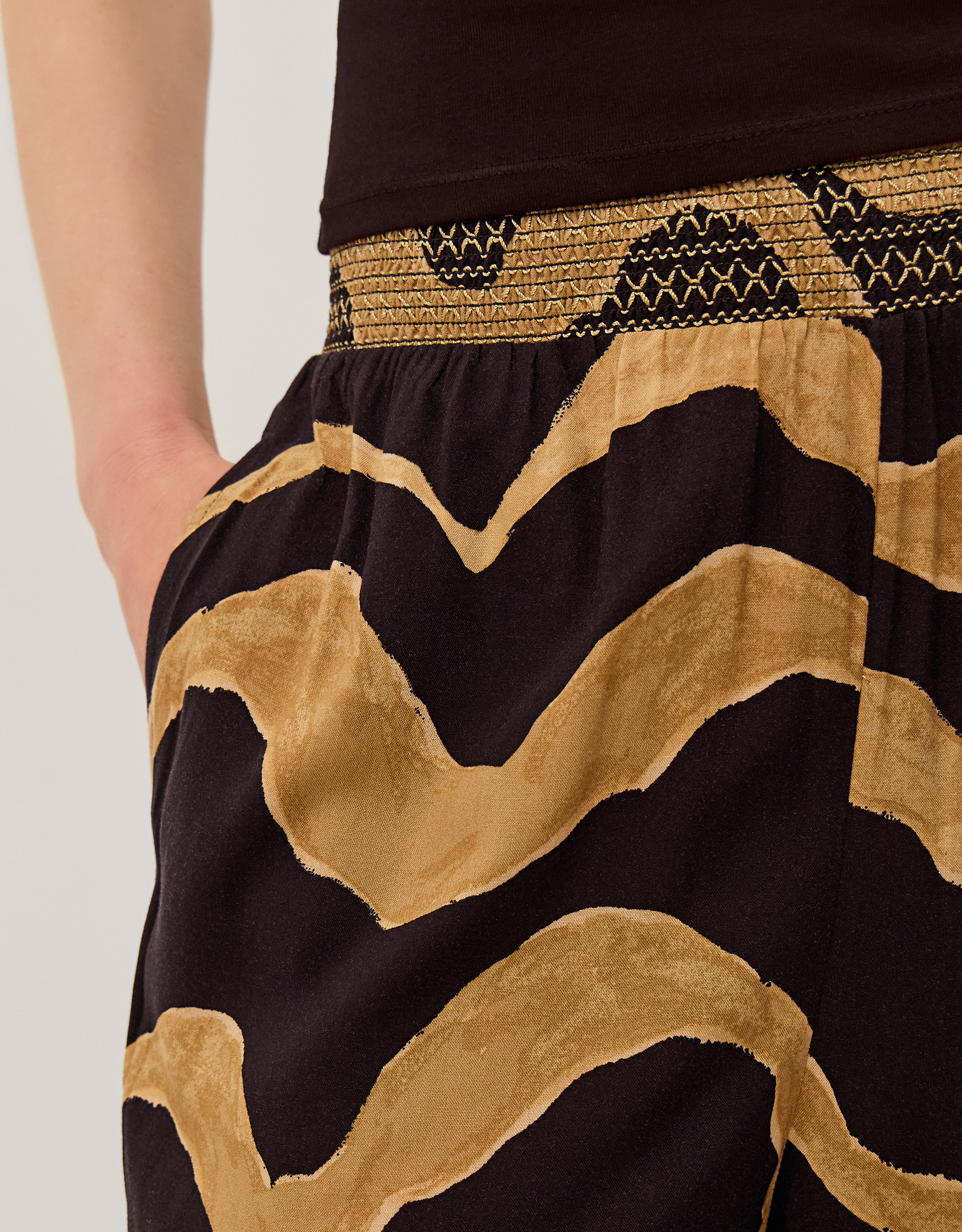 Monsoon Zahara Print Balloon Trousers, view 2