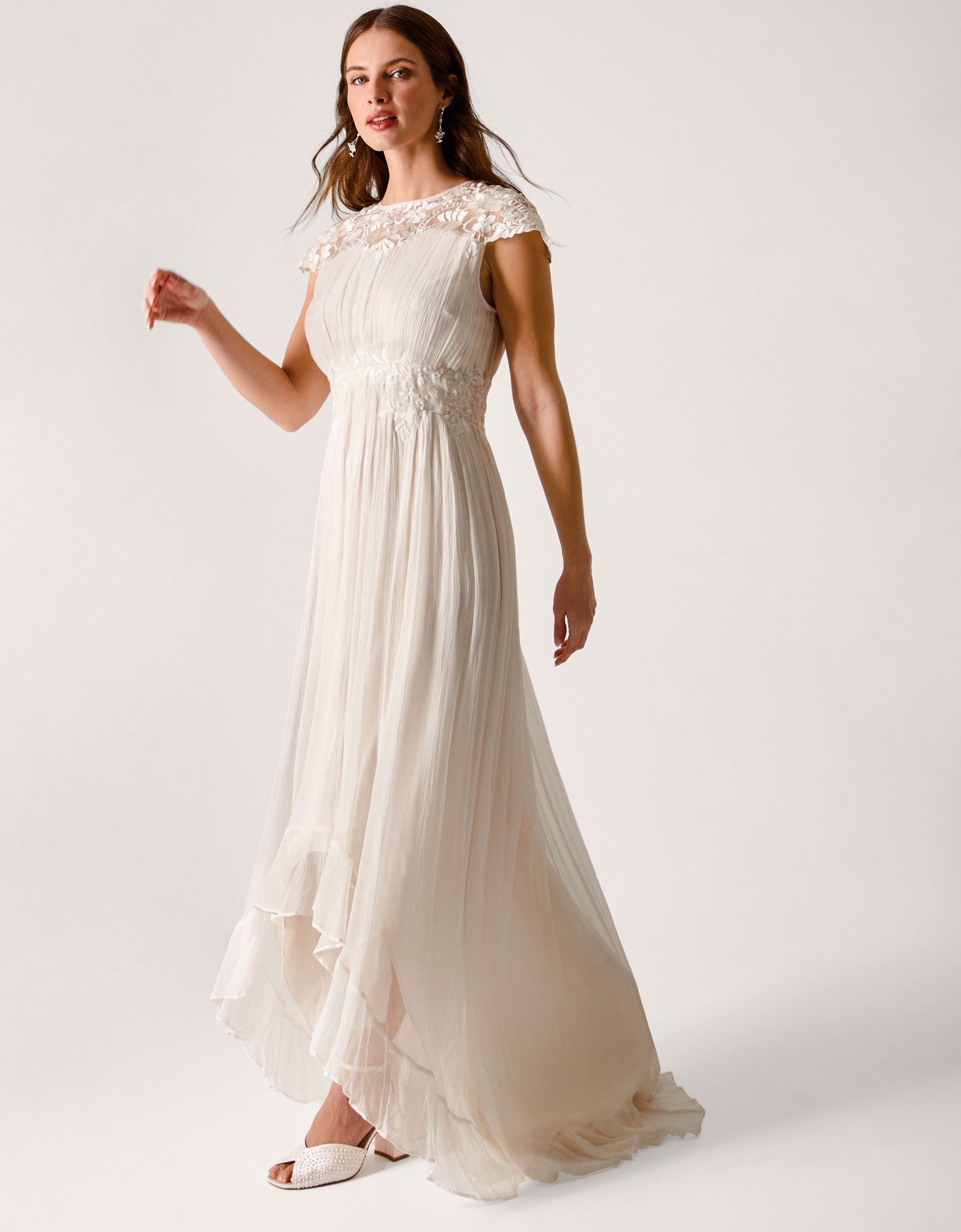 Monsoon Arwen Embroidered Lace Wedding Dress