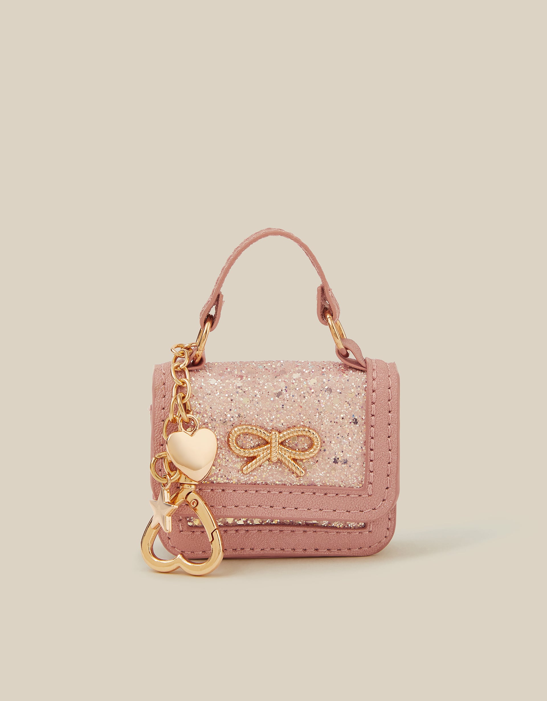Monsoon Mini Bag Charm in Pink