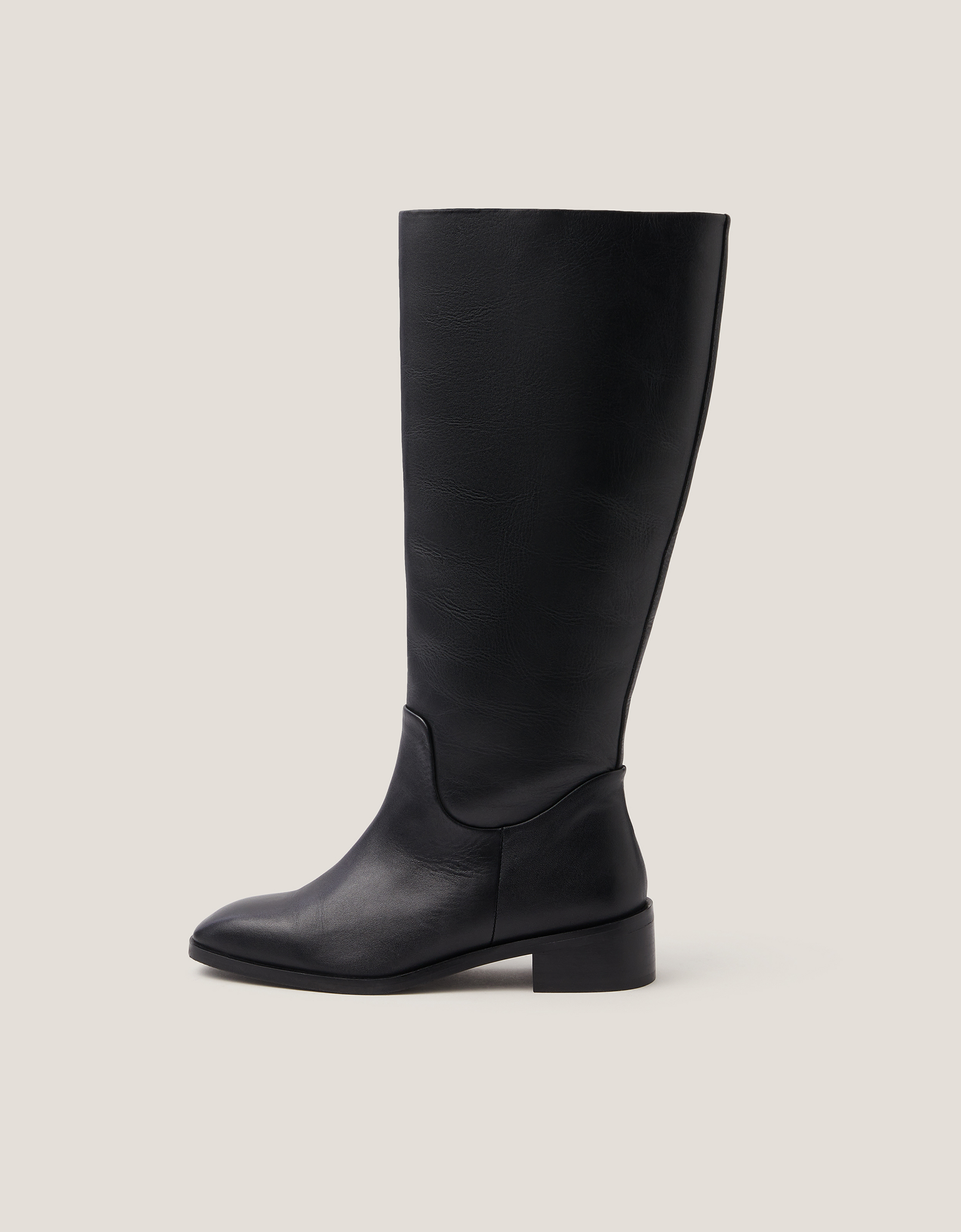 Monsoon Meg Leather Knee-High Boots, view 2