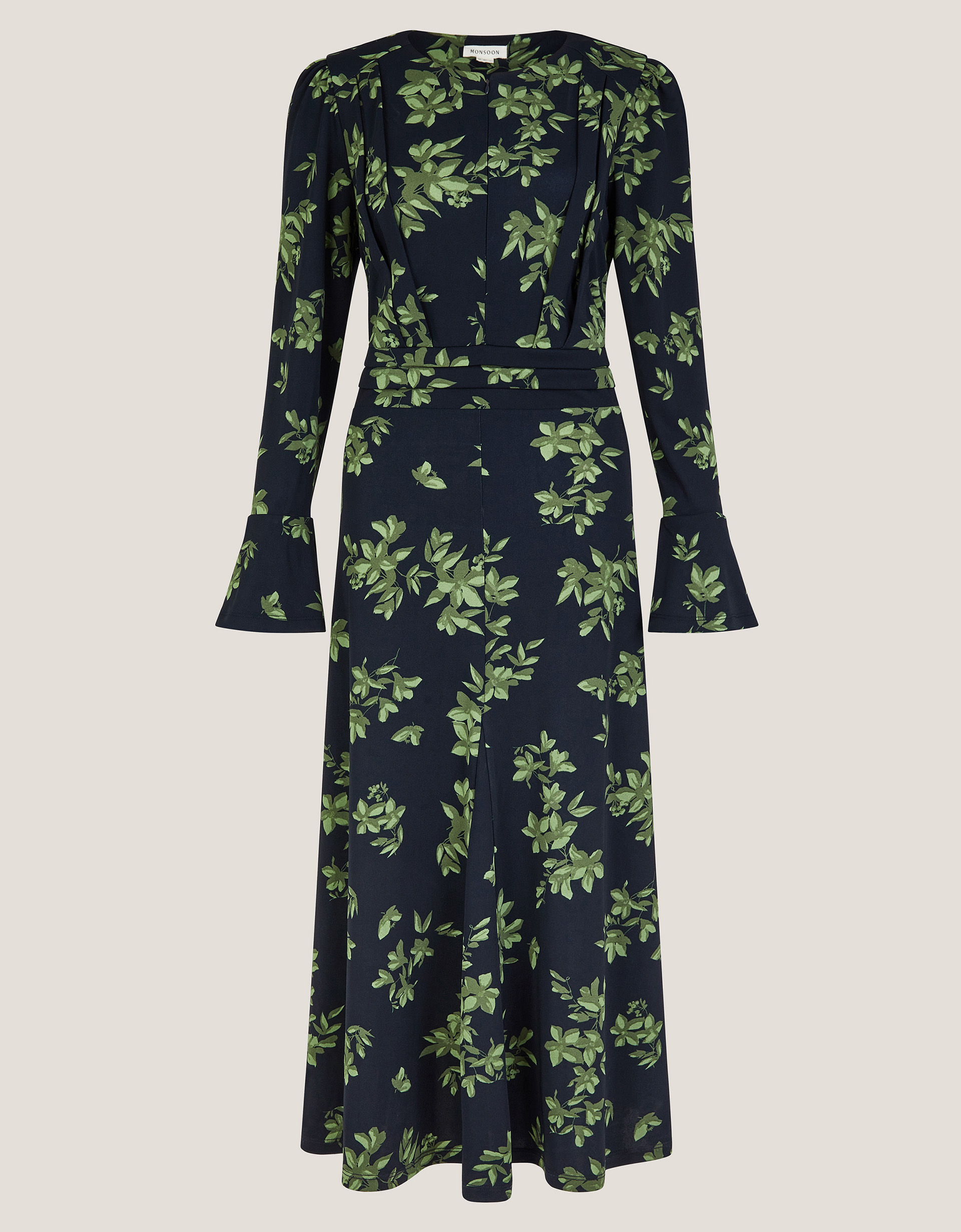 Monsoon Joules Long Sleeve Jersey Midi Dress, view 5