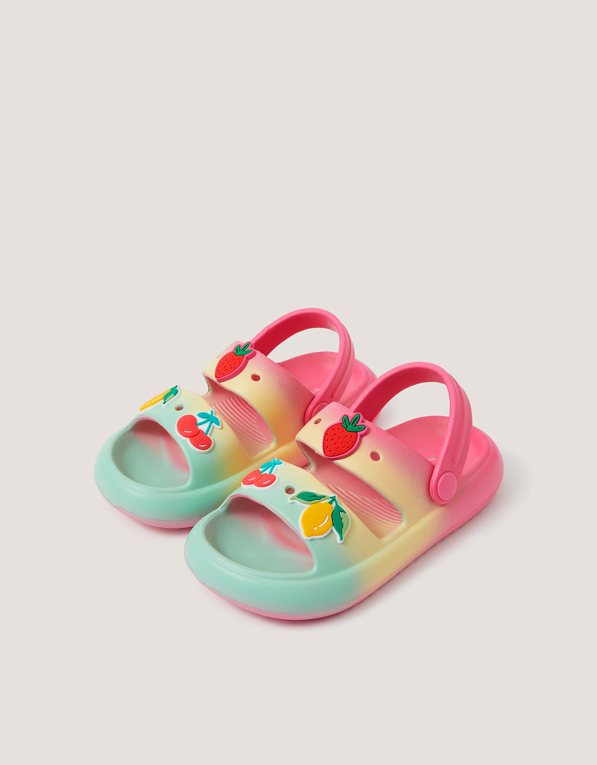 Monsoon Fruit EVA Slider Sandals in multi