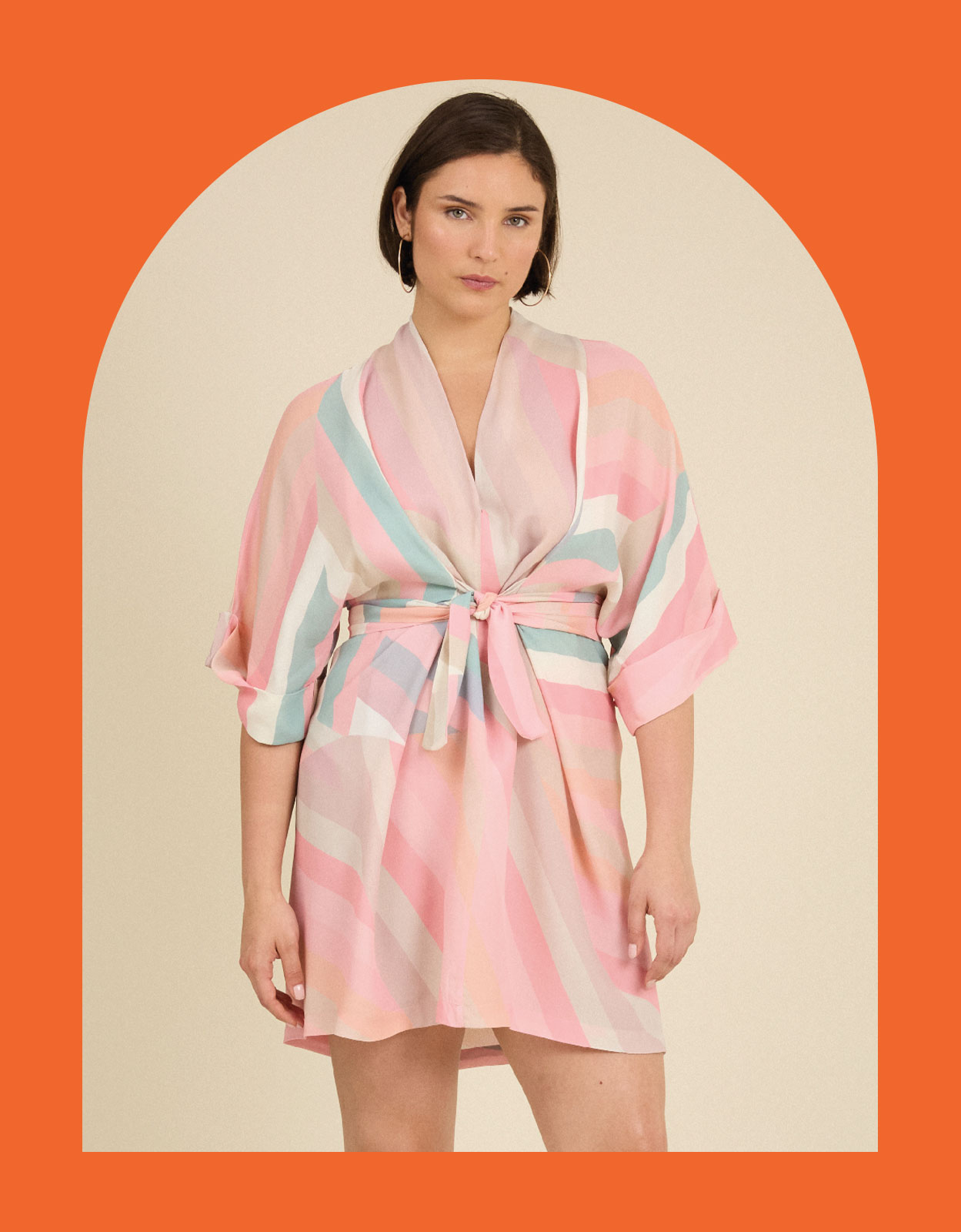 Stripe Mini Dress Multi