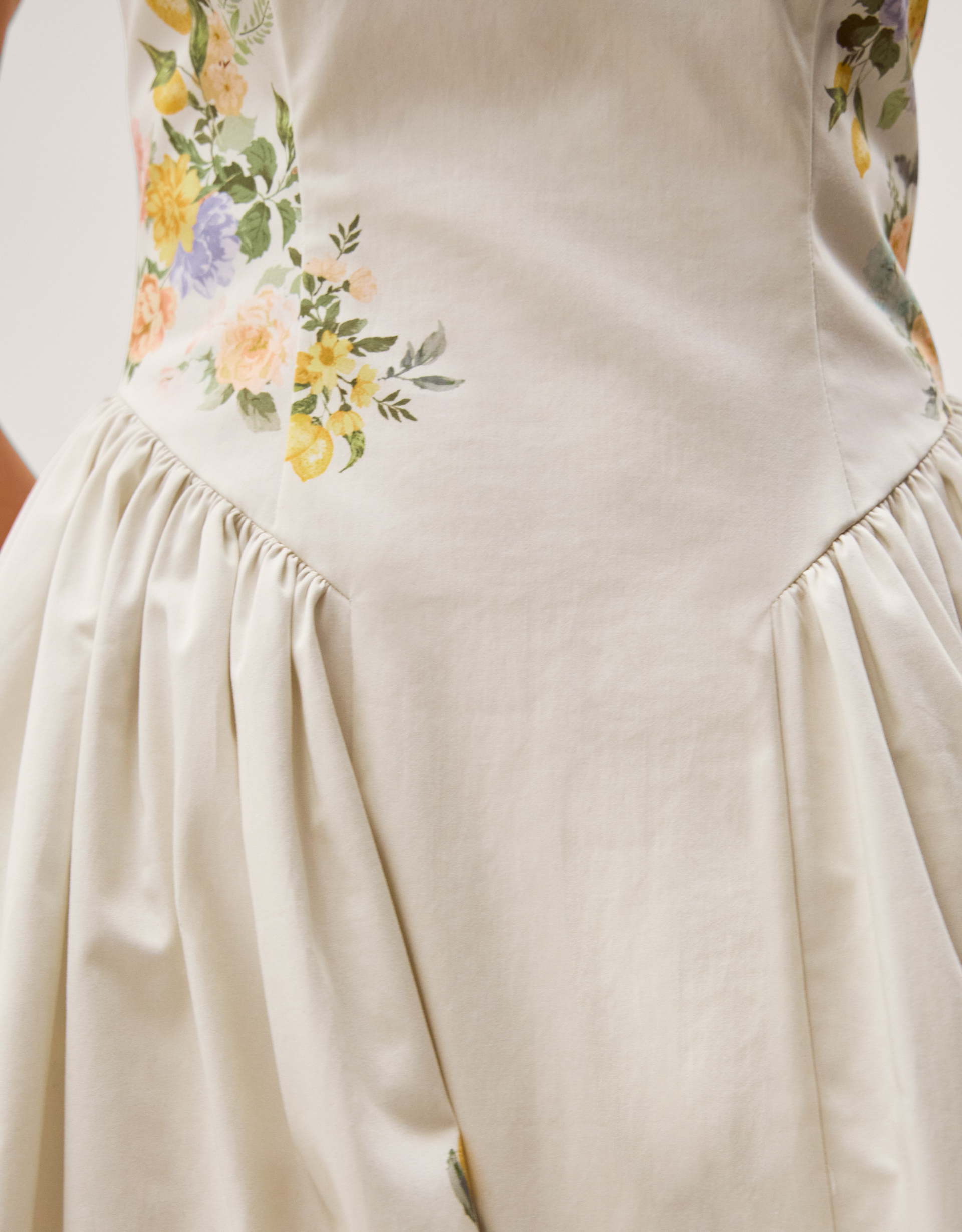 Monsoon Cindy Floral Print Fit & Flare Midi Dress, view 3