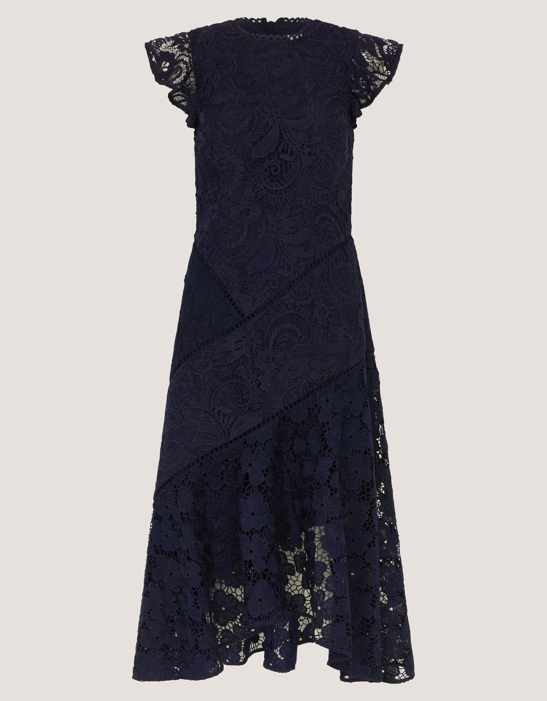 Monsoon Gina Floral Lace Midi Dress, view 5