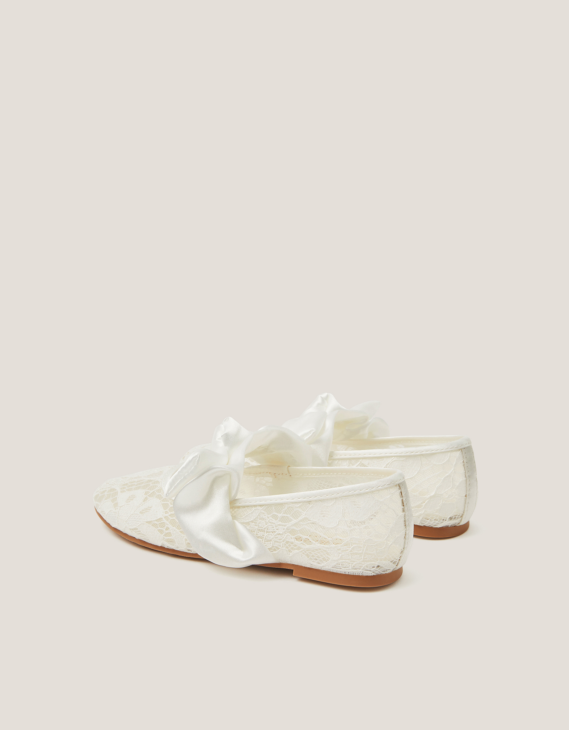 Monsoon Lace Bow Ballet Flats, view 3