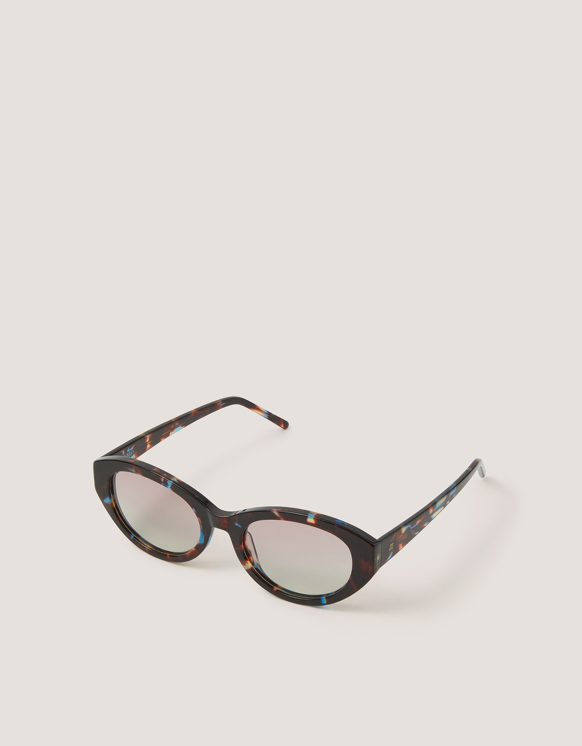 Monsoon Acetate Tort Oval Sunglasses in brown