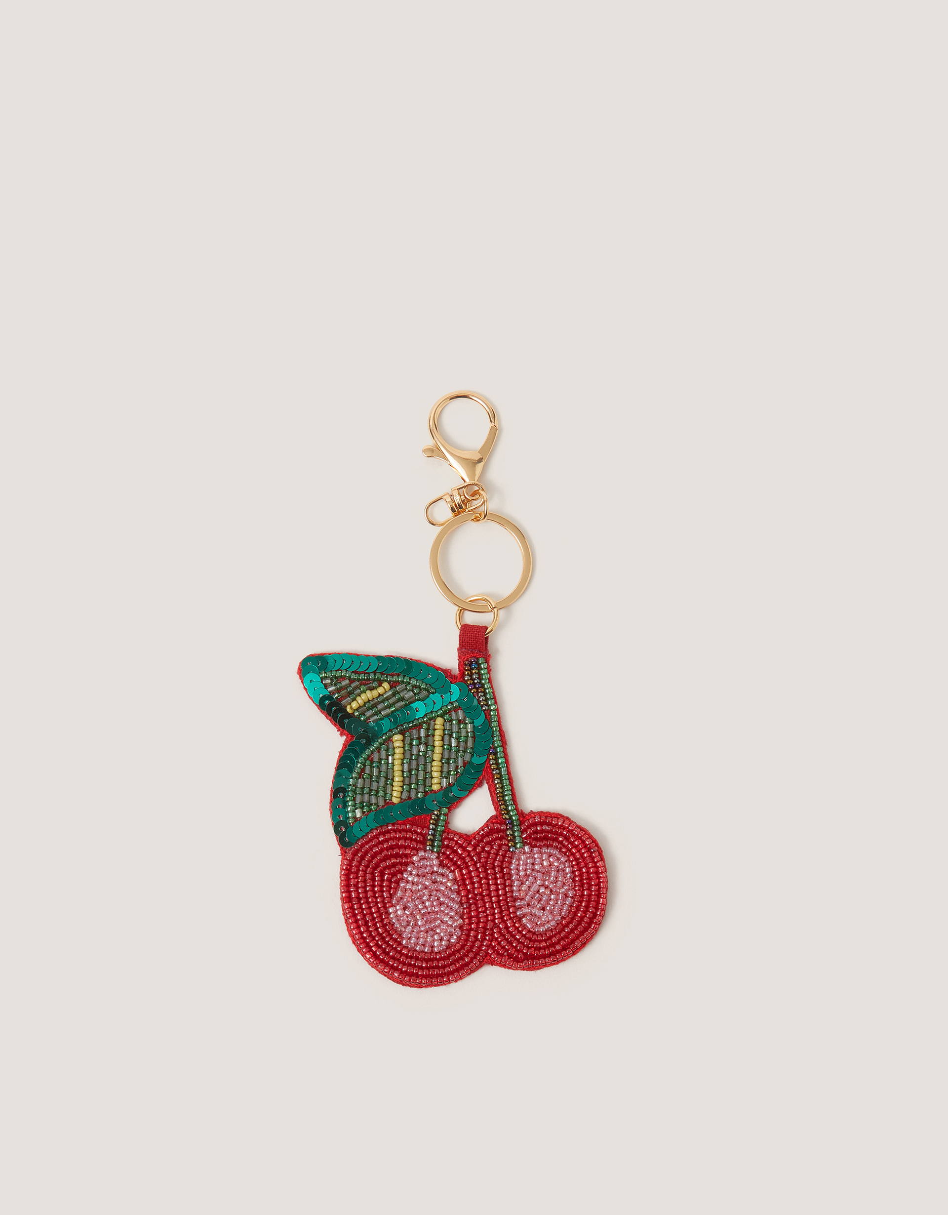 Monsoon Cherry Beaded Bag Charm
