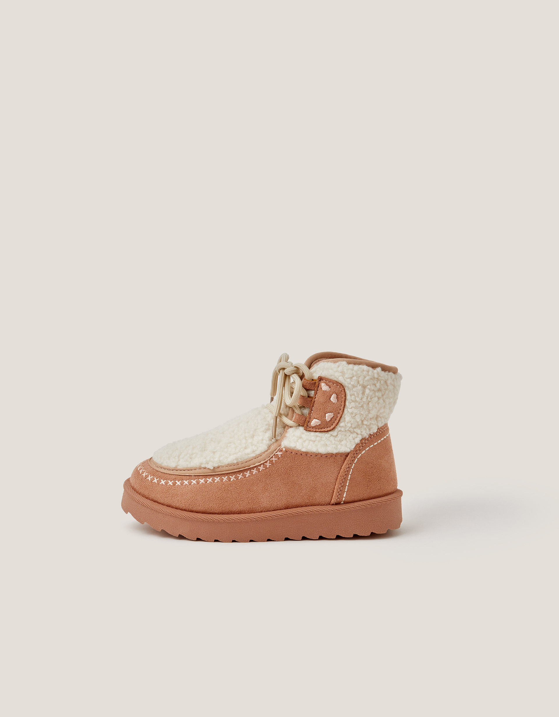 Monsoon Heart Faux Shearling Ankle Boots, view 2