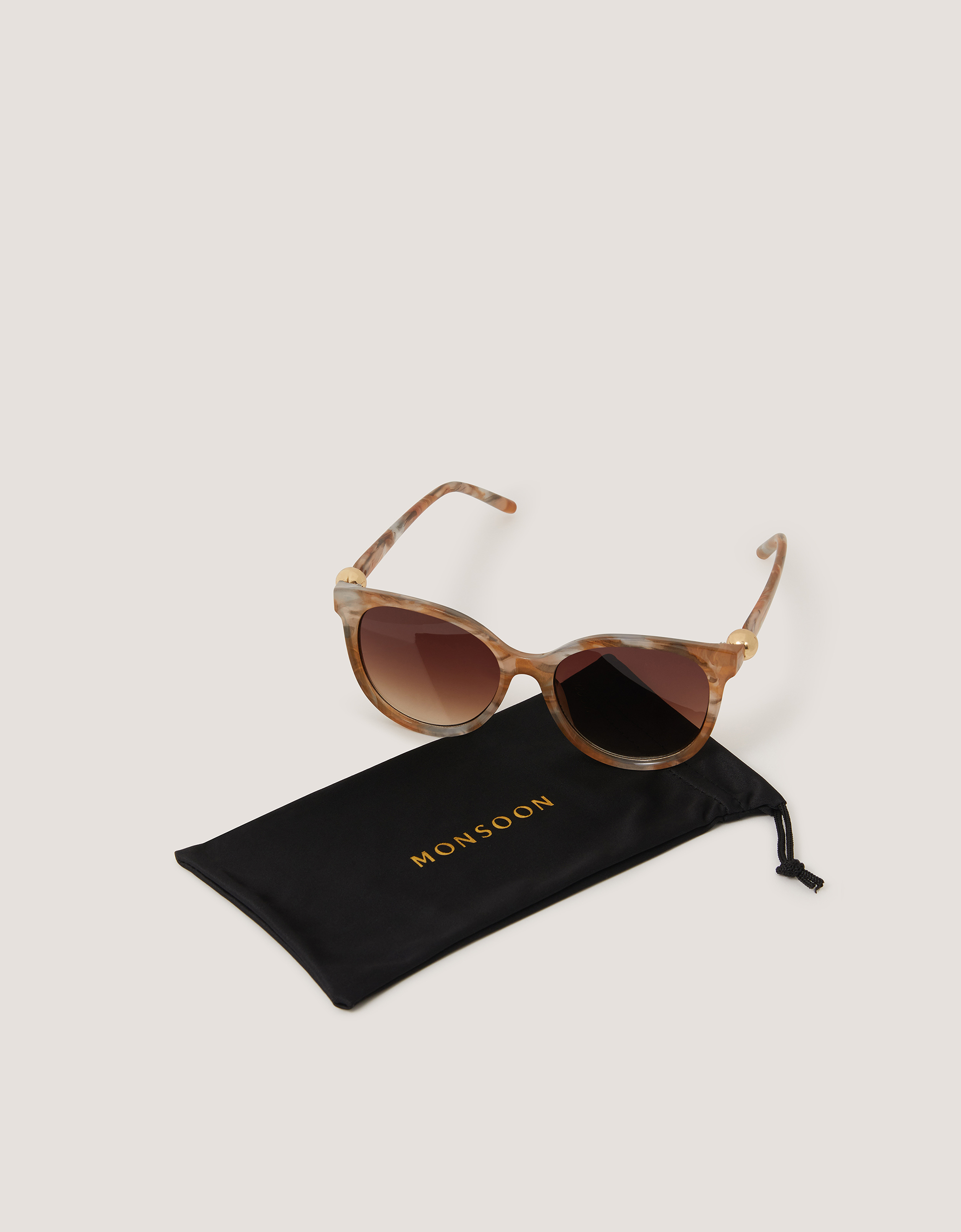 Monsoon Marbled Preppy Sunglasses, view 3