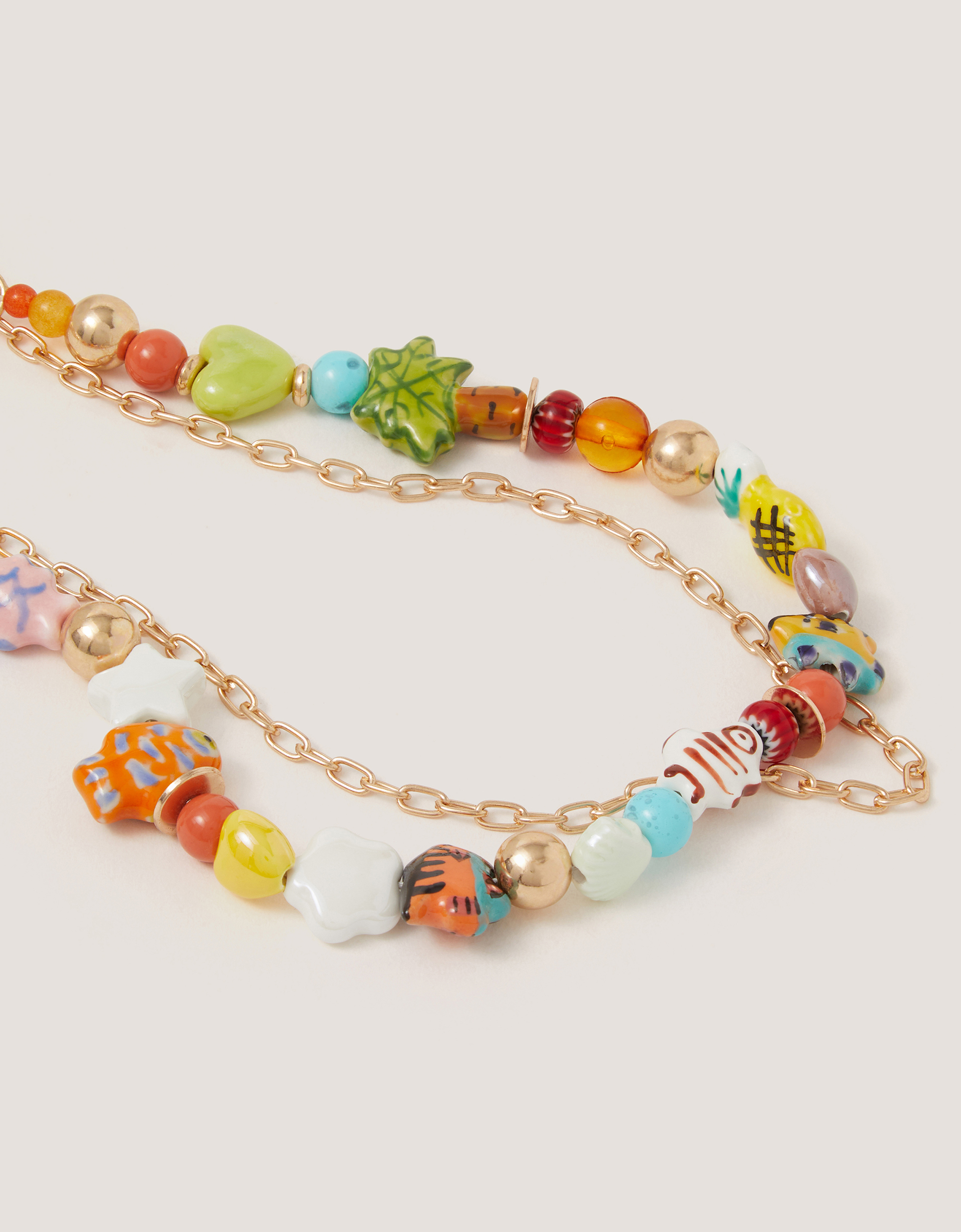 Monsoon Tropical Beaded Bag Charm, view 2