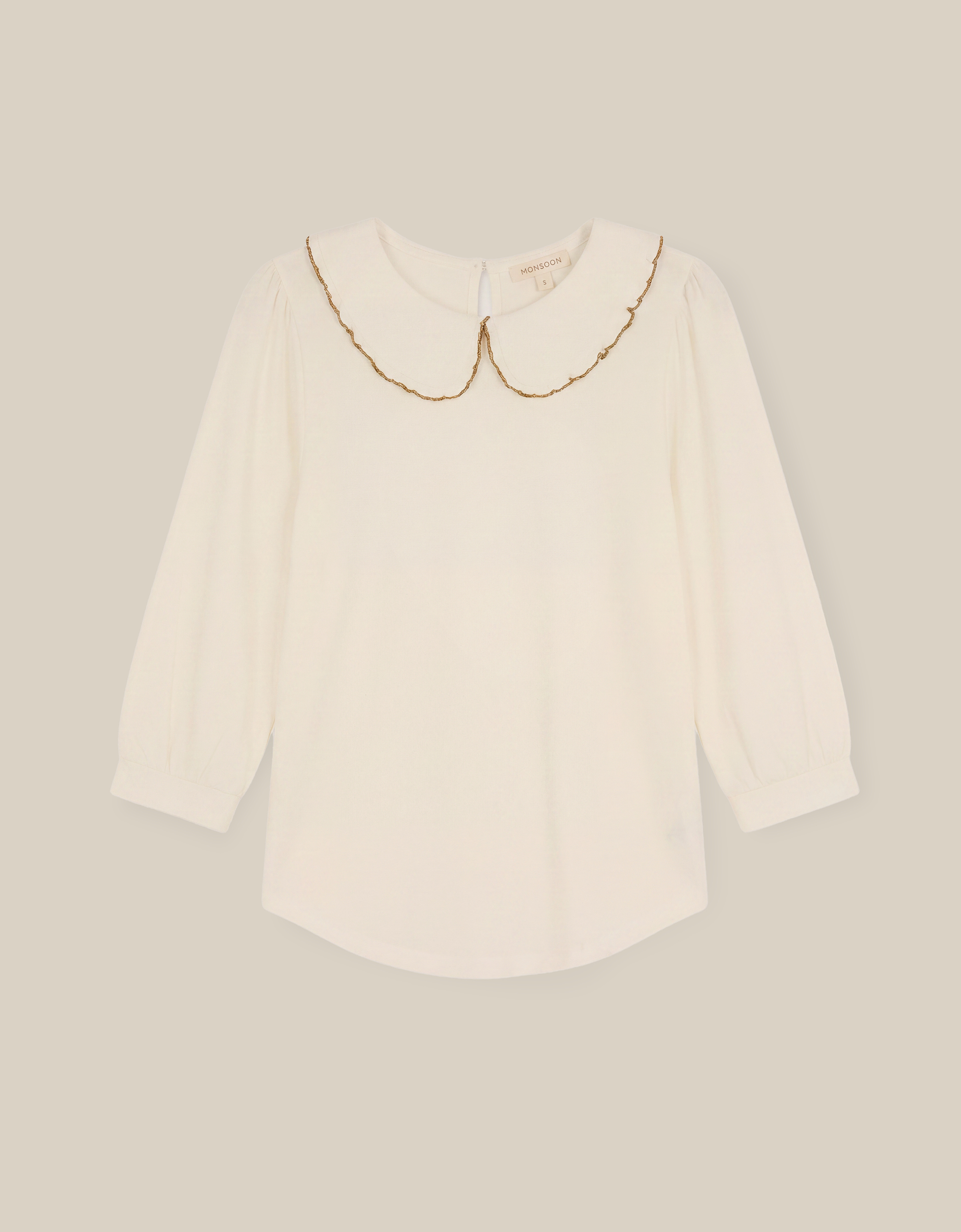 Monsoon Caris Collar Jersey Top, view 6
